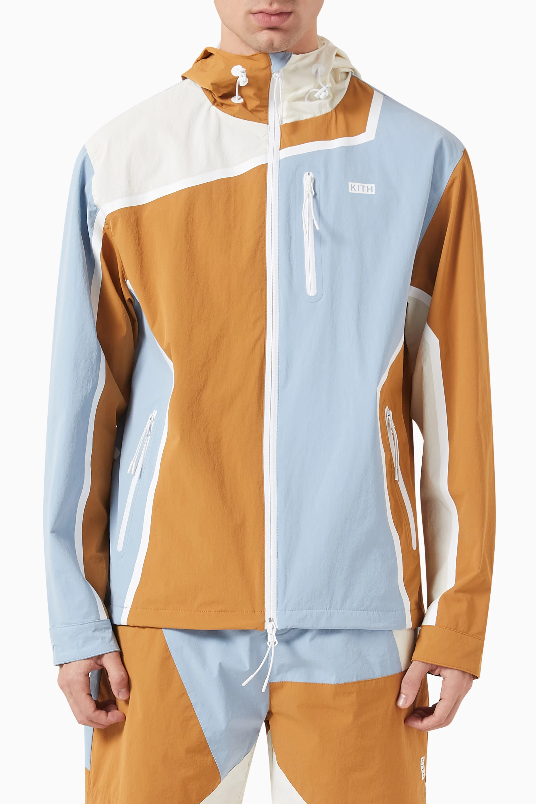 Buy Kith Brown Madison Jacket in Nylon Online for Men | Ounass Kuwait