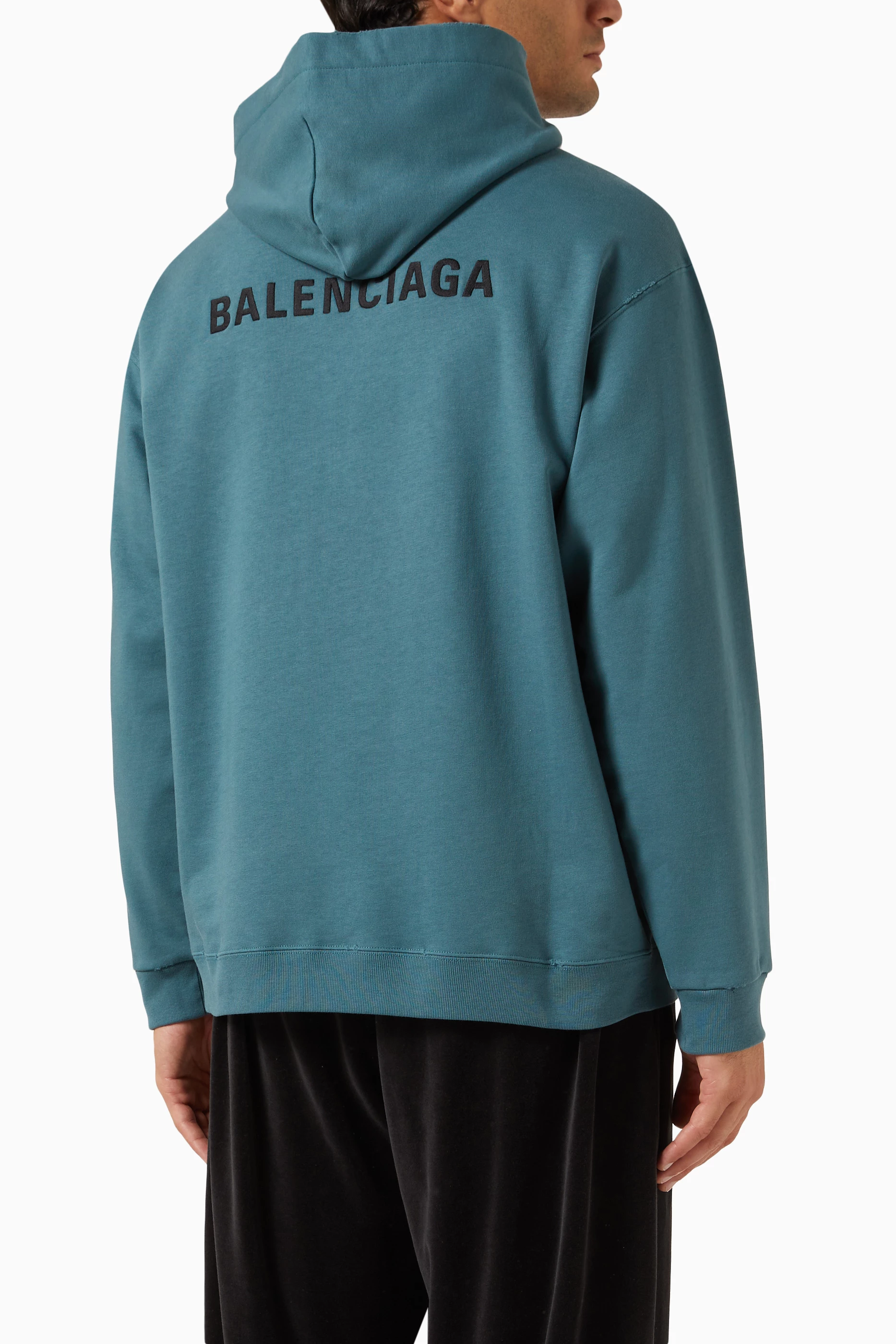 Light blue deals balenciaga hoodie