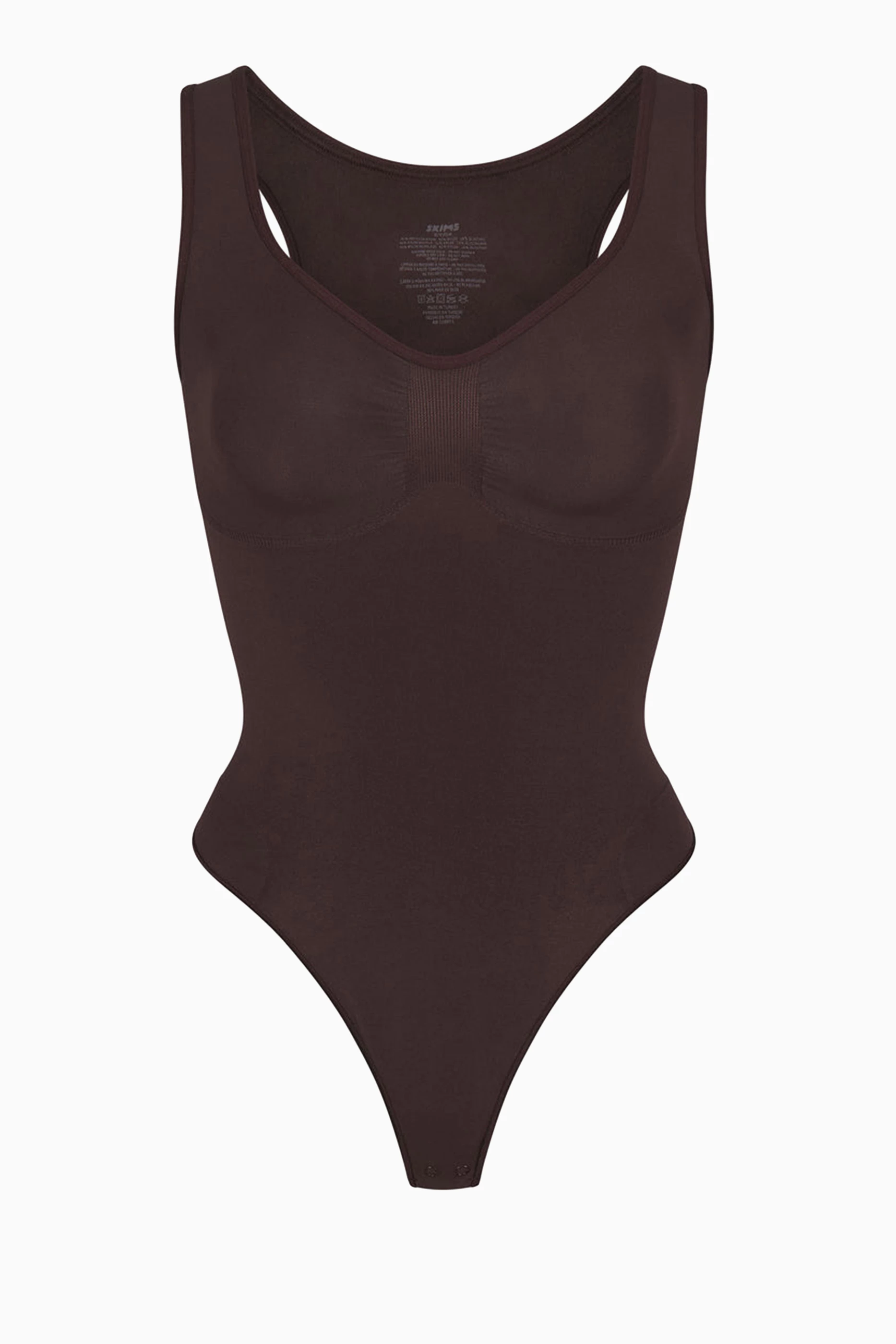 Buy SKIMS Brown Seamless Sculpt Scoop Neck Thong Bodysuit for Women in  Kuwait