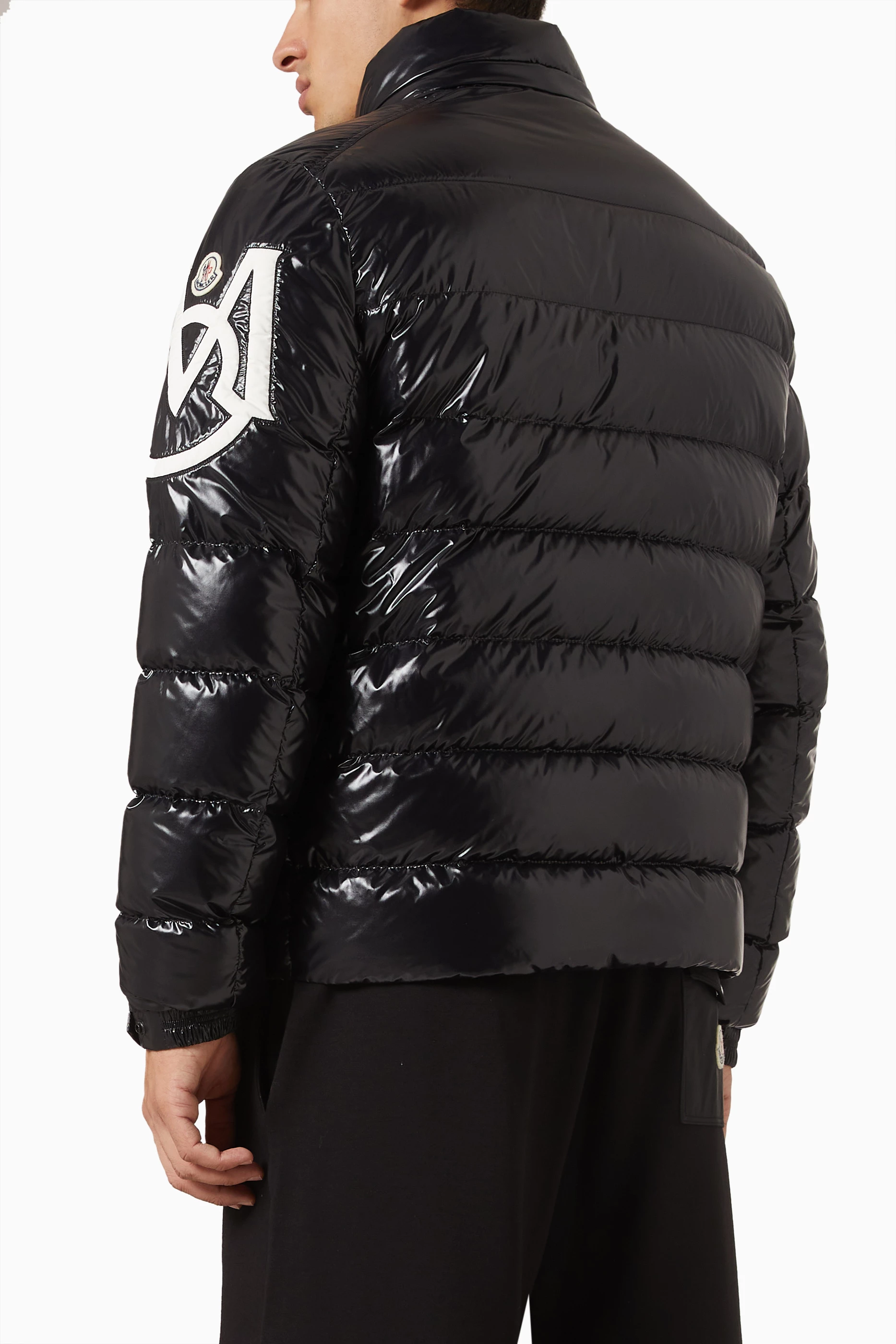 Moncler mens discount shiny jacket