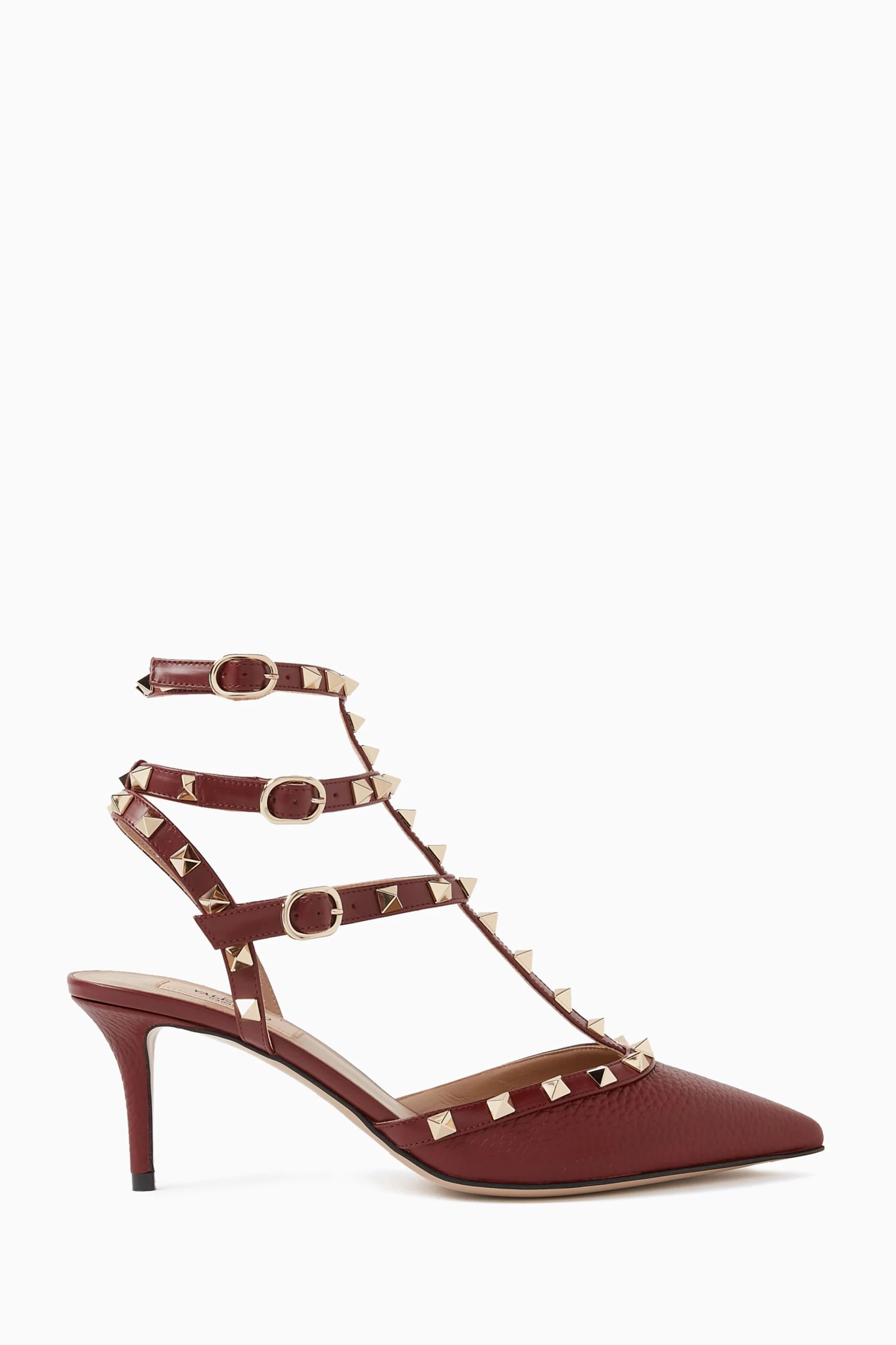 Valentino rockstud deals burgundy