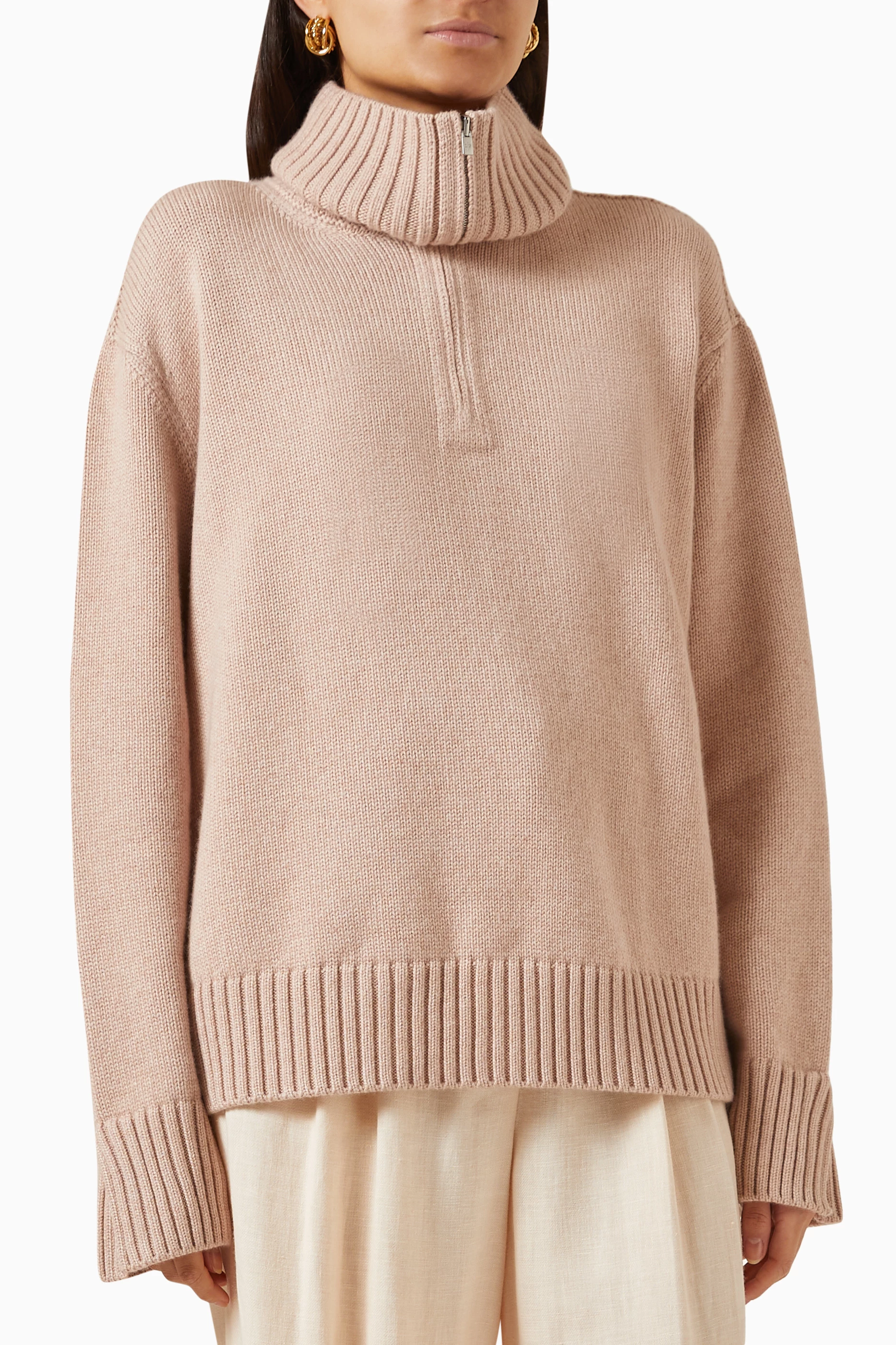 Buy Loro Piana Pink Parksville Turtleneck Sweater in Cashmere for WOMEN in  Kuwait | Ounass