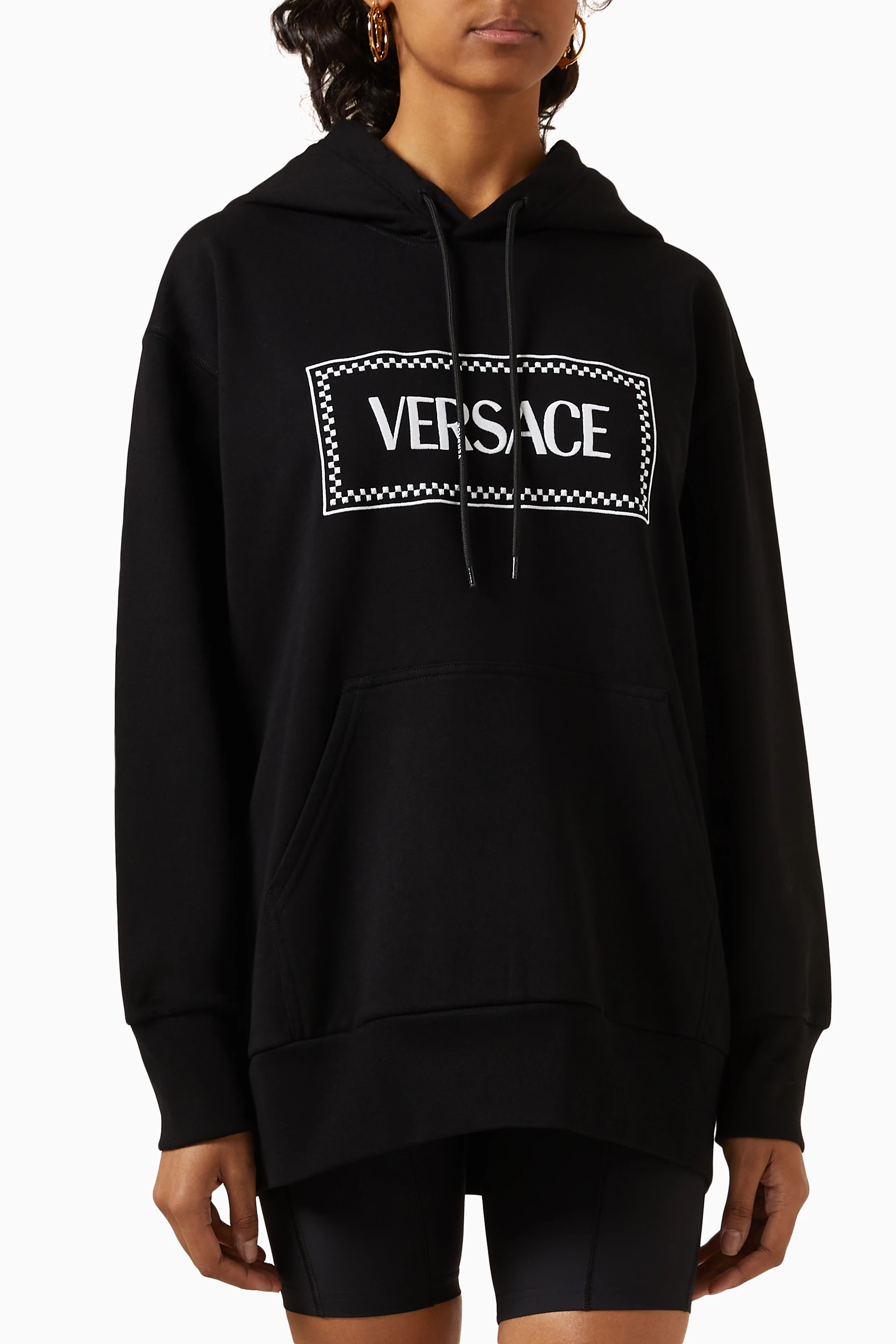 Young versace hoodie top