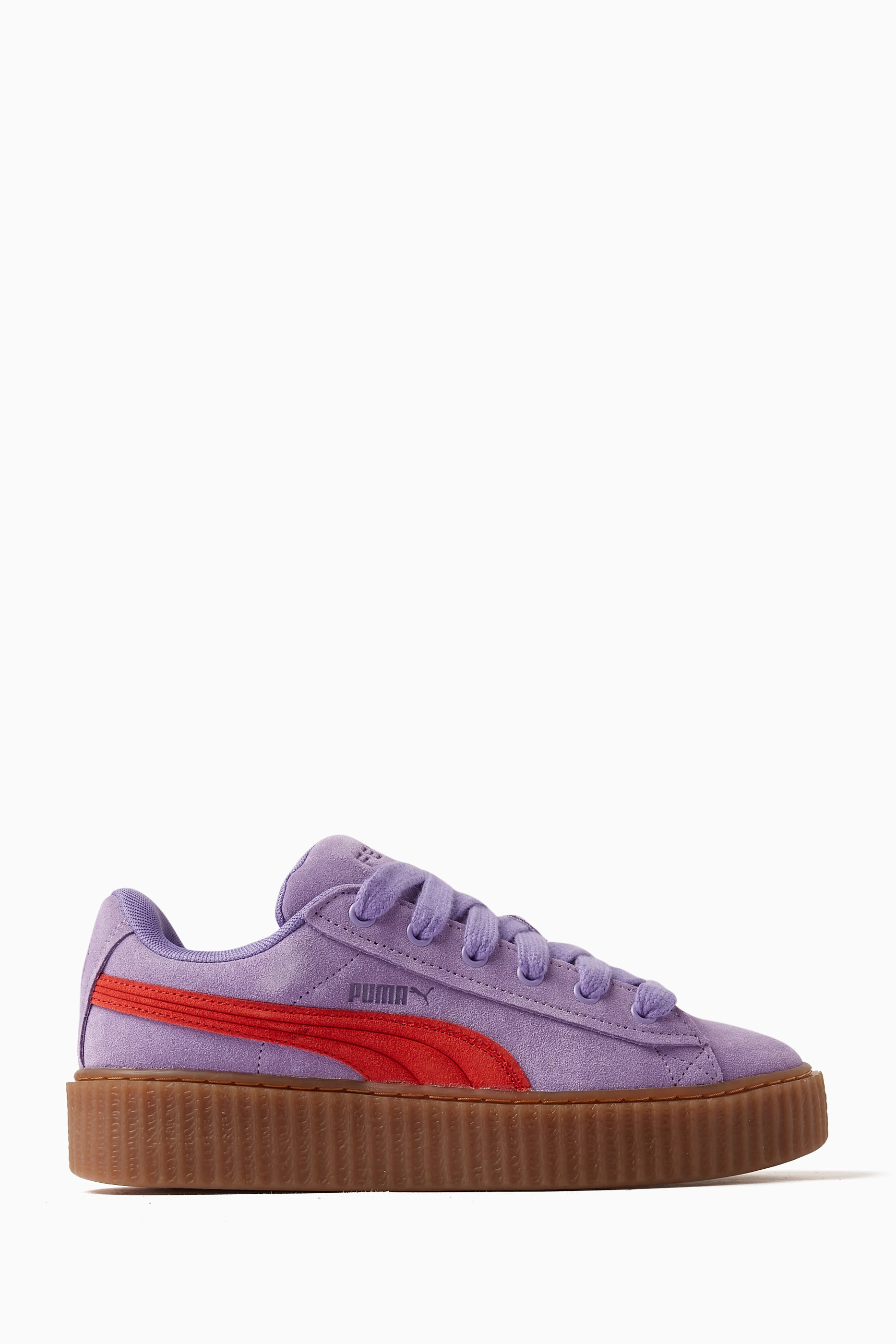 Buy Puma Purple x Fenty Creeper Phatty Low top Sneakers in Suede