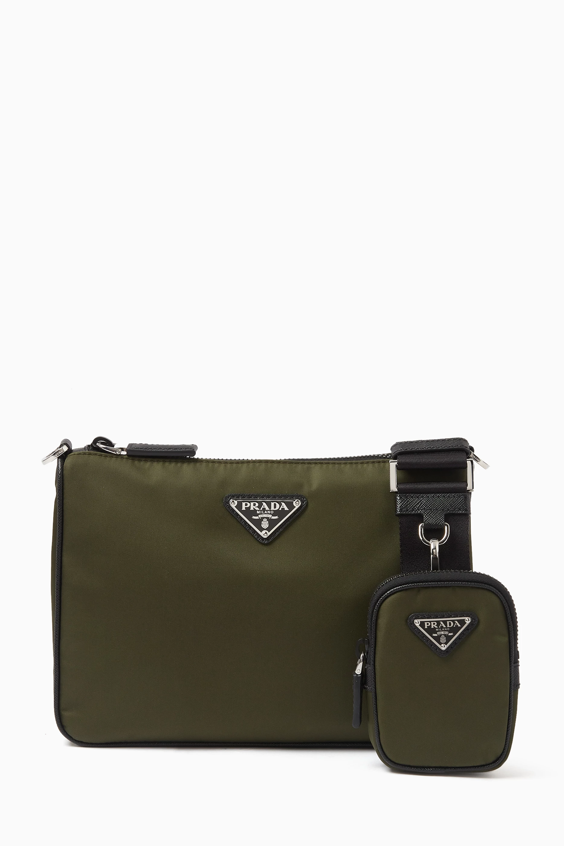 Prada messenger bag green new arrivals