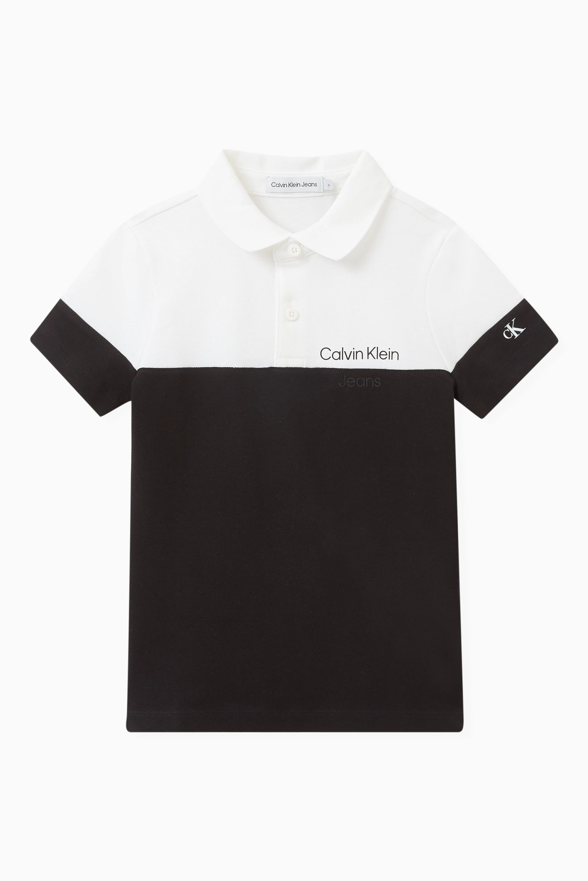 Black calvin klein polo hot sale