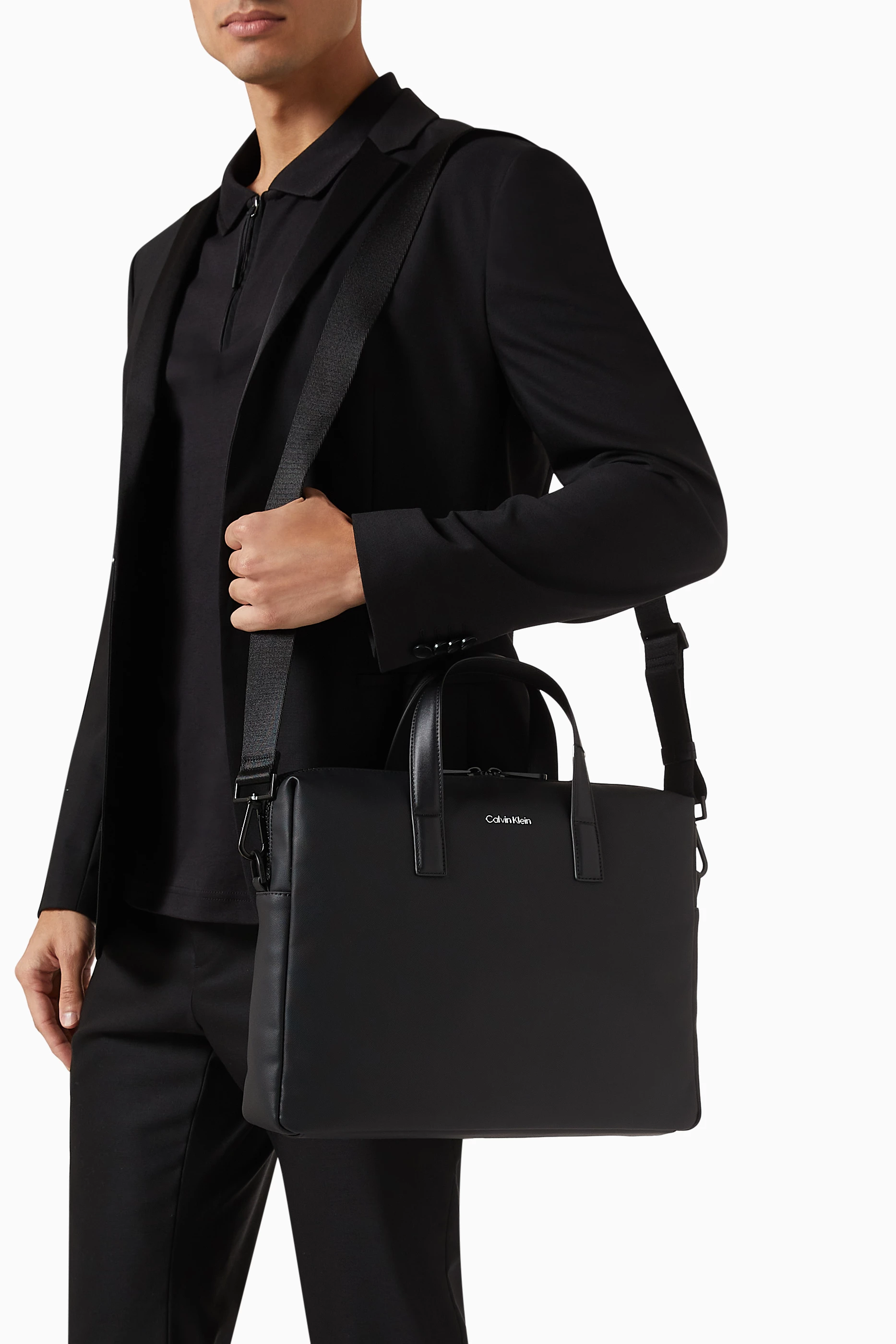 Calvin klein briefcase deals