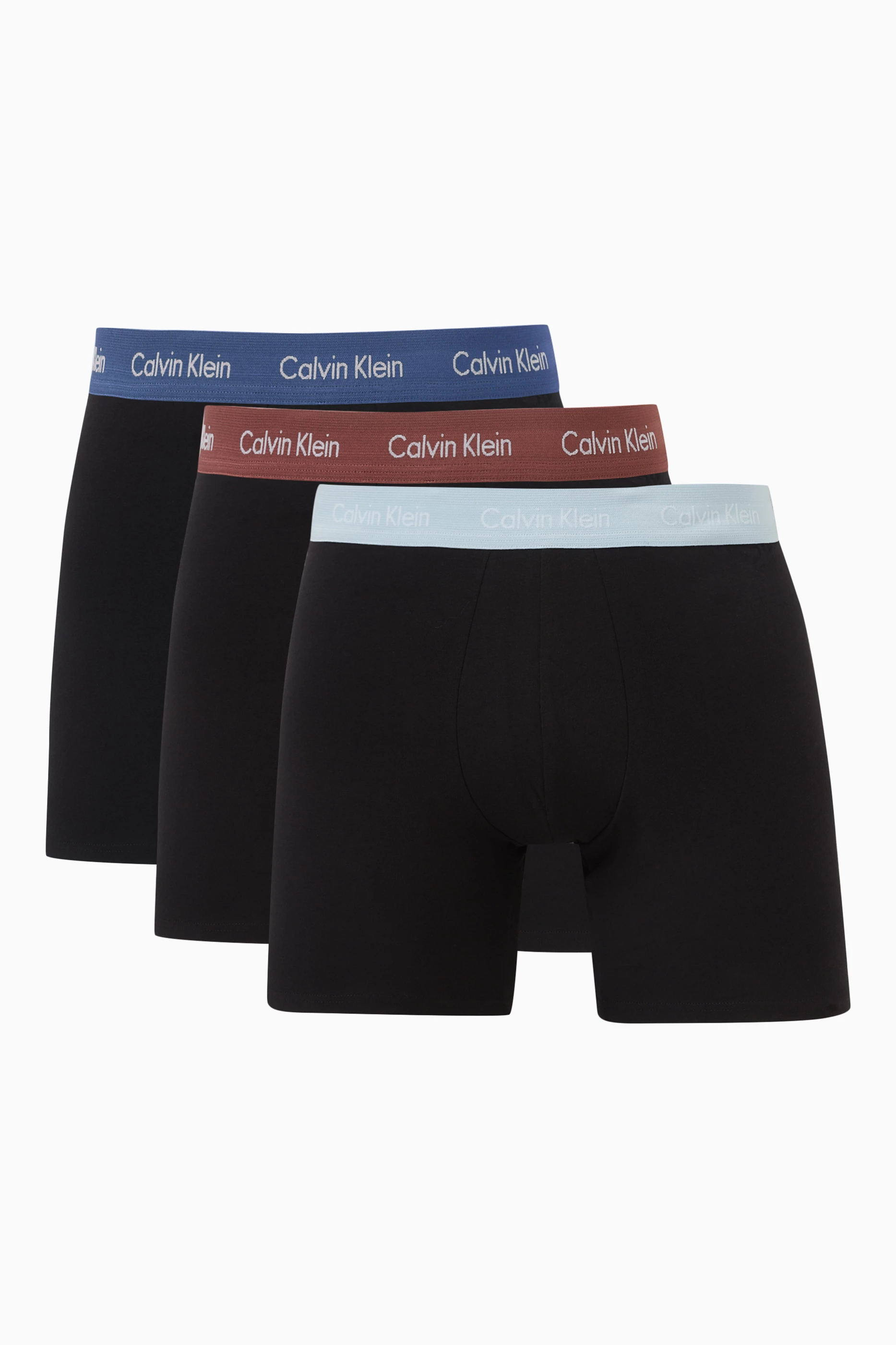 Buy Calvin Klein Black Logo Boxer Briefs in Stretch Cotton, Set of