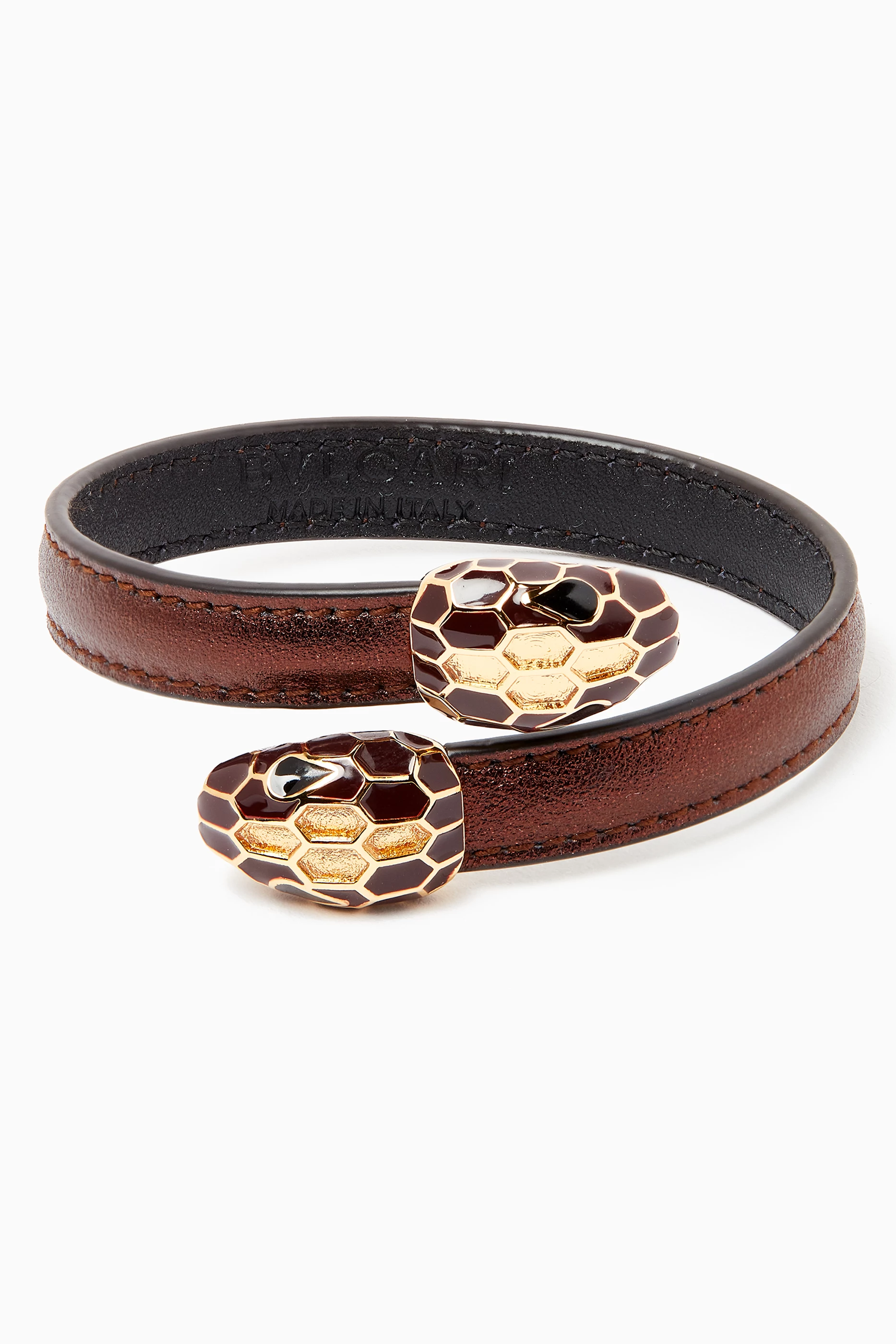 Bvlgari leather serpenti bracelet deals