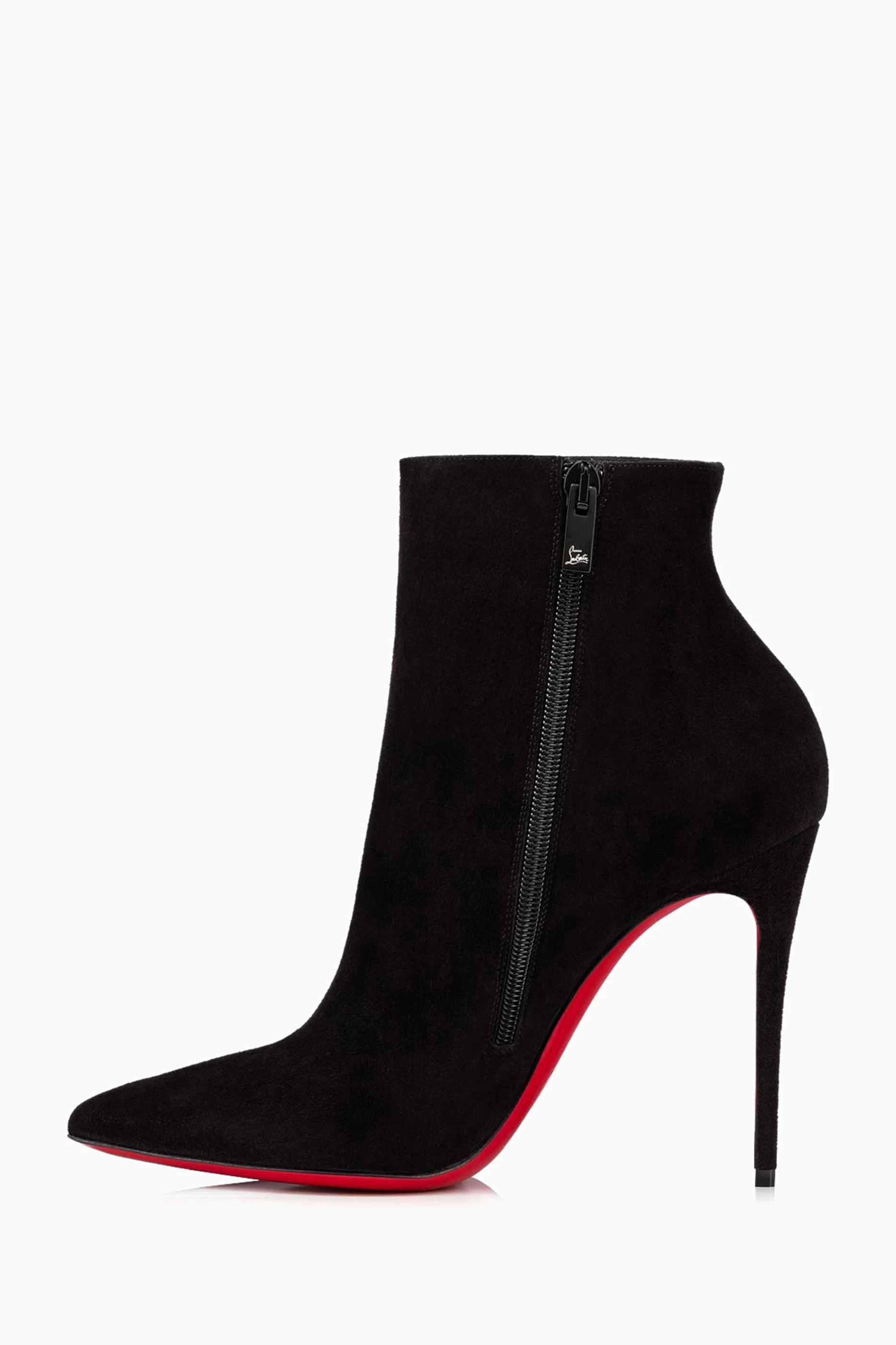 Buy Christian Louboutin Black So Kate 100 Ankle Boots in Veau