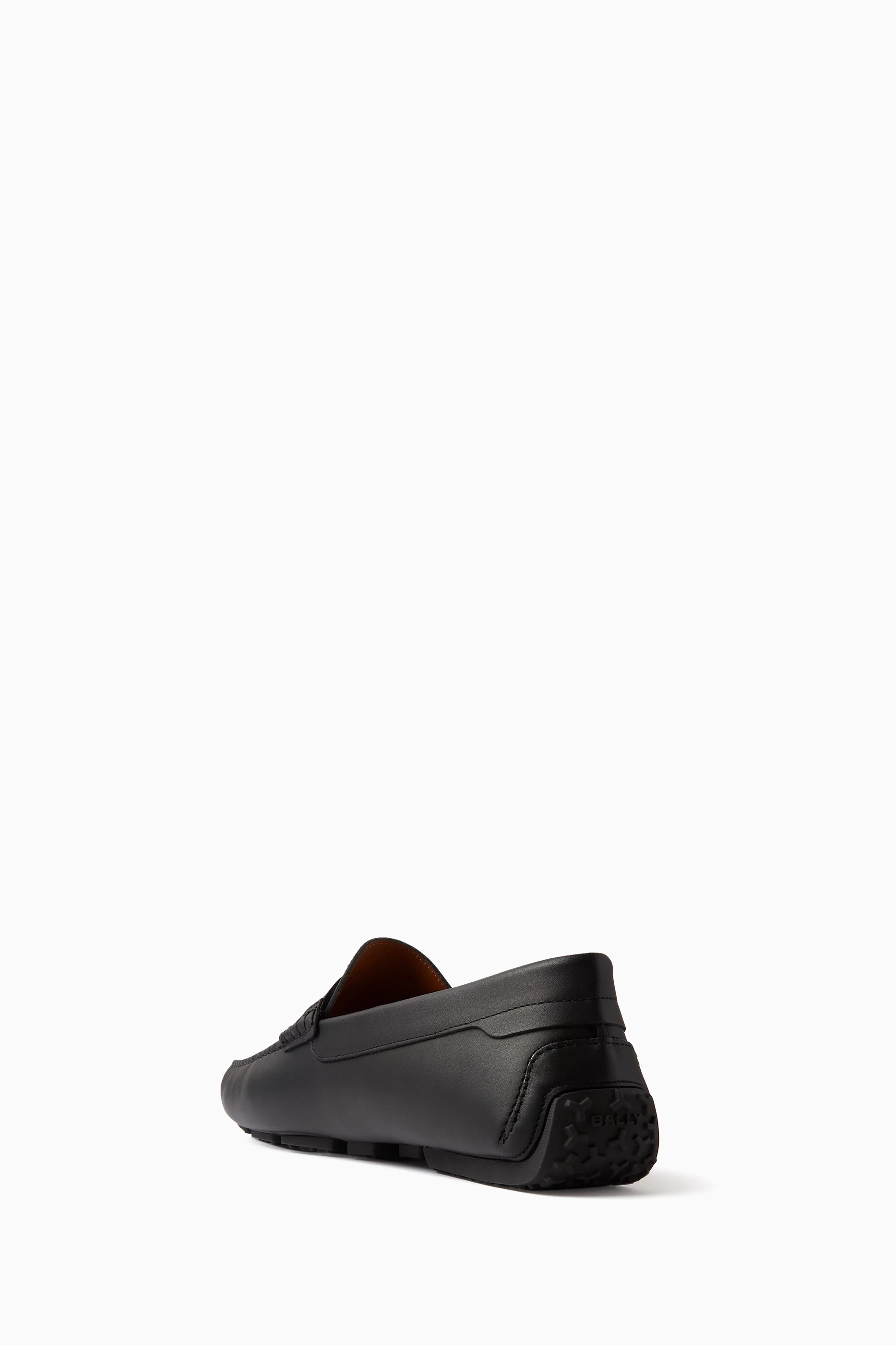 All black bally shoes clearance