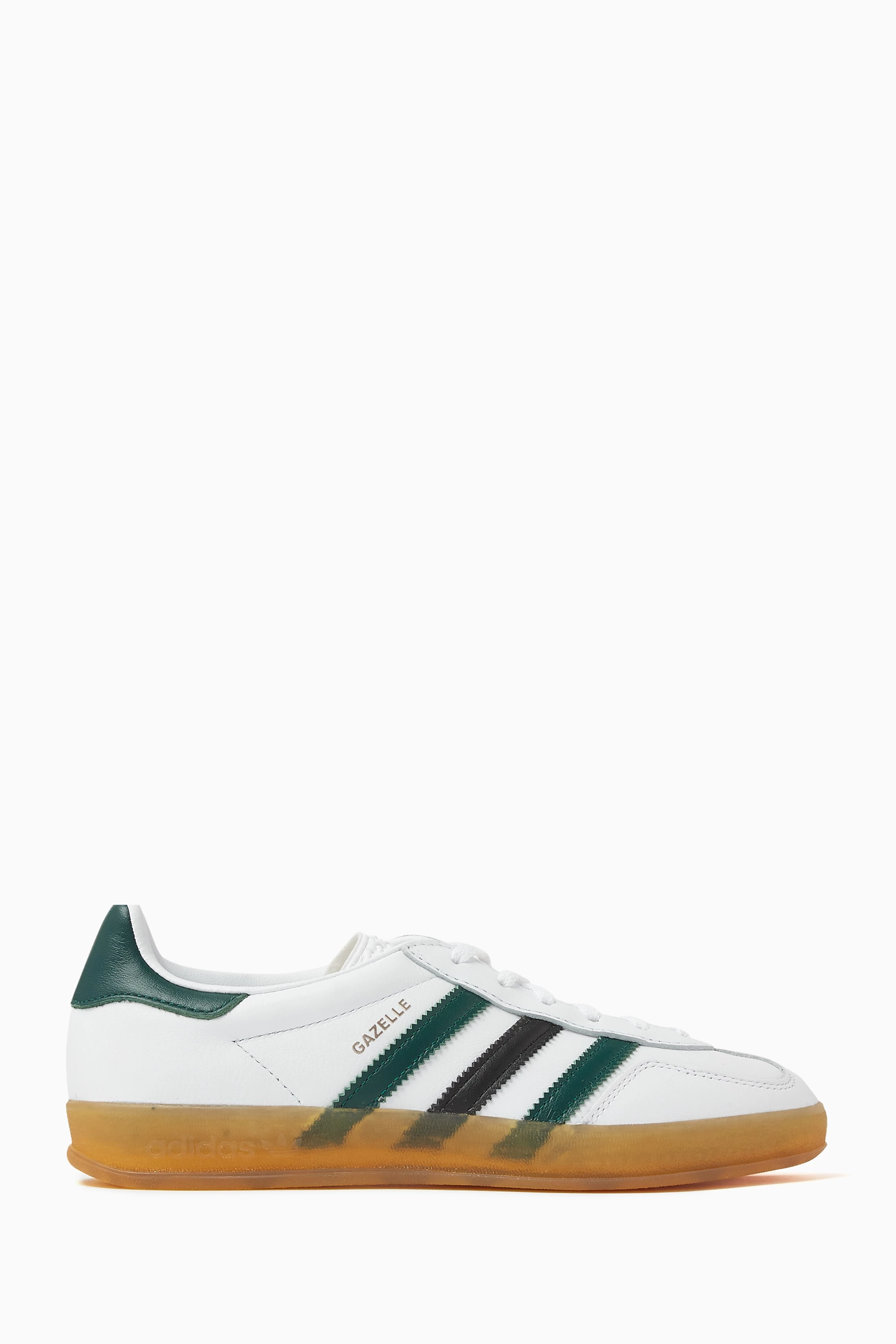 Buy adidas Green Gazelle Indoor Sneakers in Leather for Women in