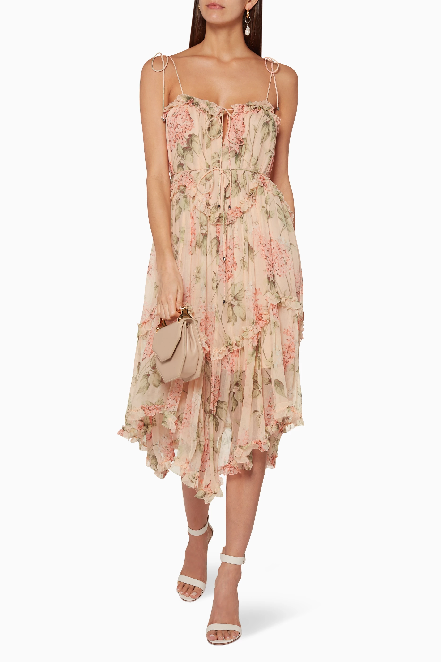 Buy Zimmermann Multicolour Peach Hydrangea Floating Prima Dress for Women Online Ounass Kuwait