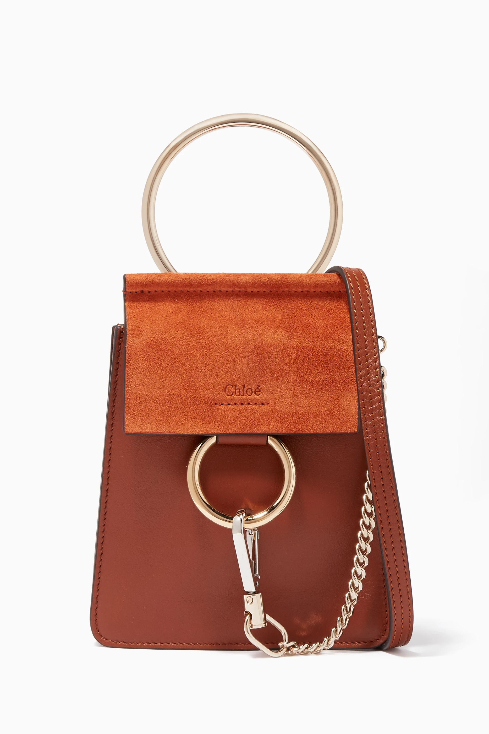 Buy Chloe Brown Faye Small Bracelet Bag for Women Online Ounass Kuwait