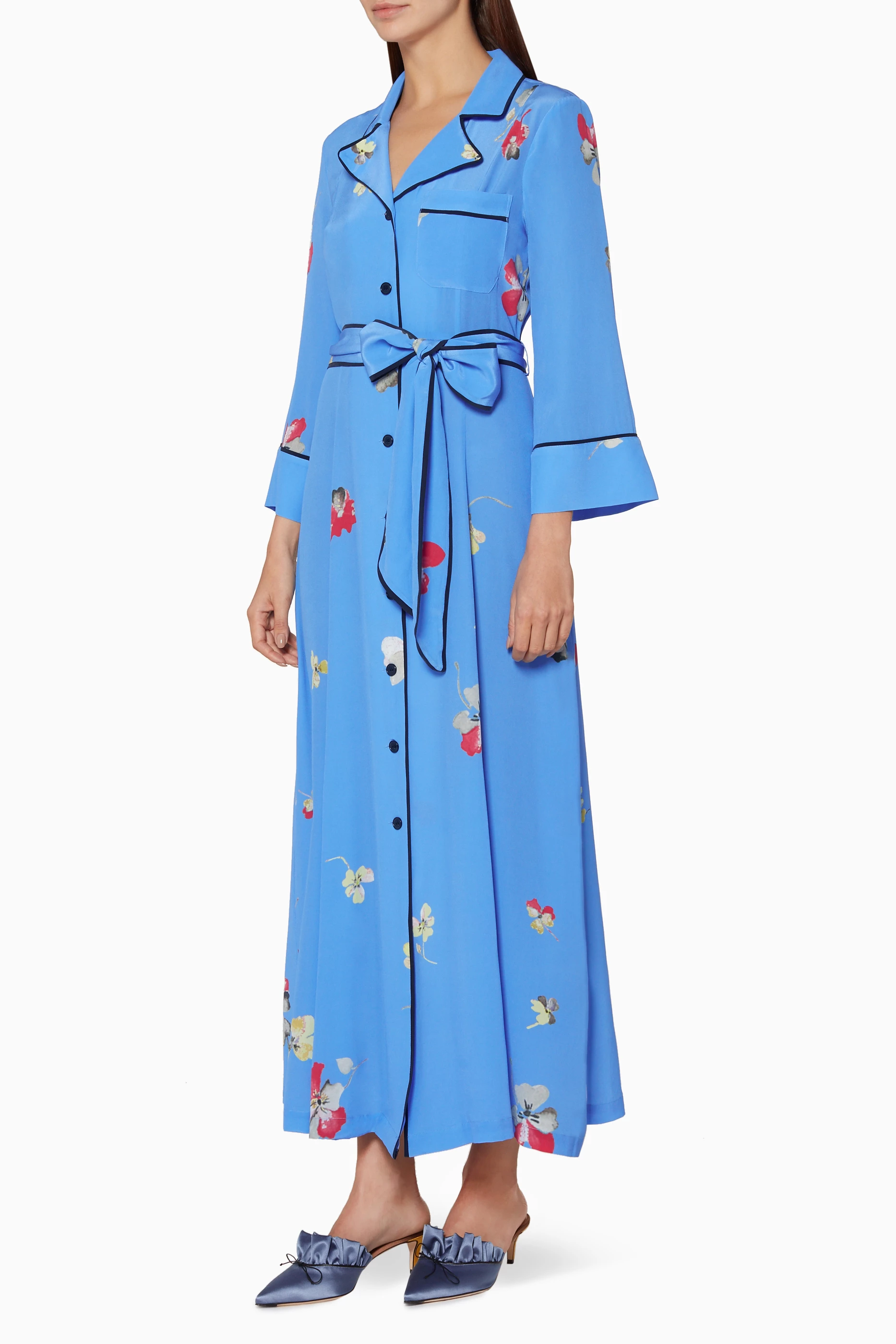 princess polly baby blue dress Step Into Spring: Yellow & Blue Outfit of the Day
