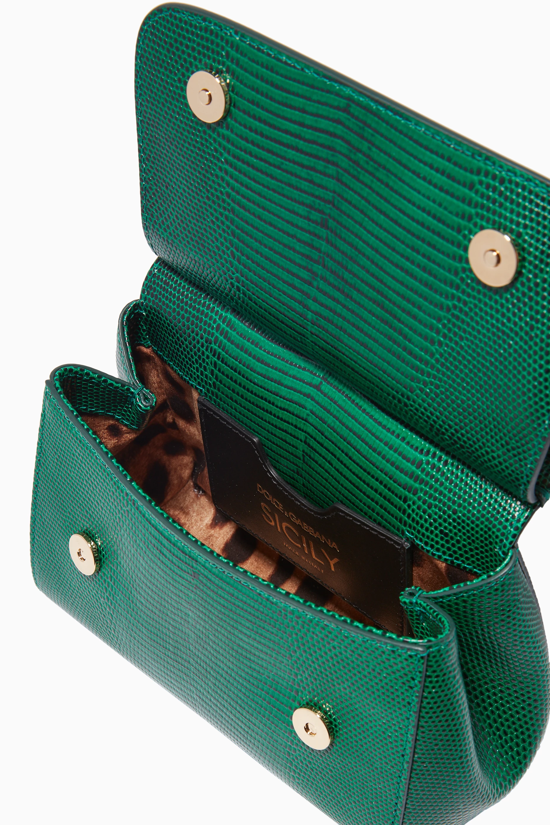 【関税＆送料込み】Dolce & Gabbana Small Green Sicily Hand Dolce and Gabbana Small Sicily Handbag in Green | Dolce and