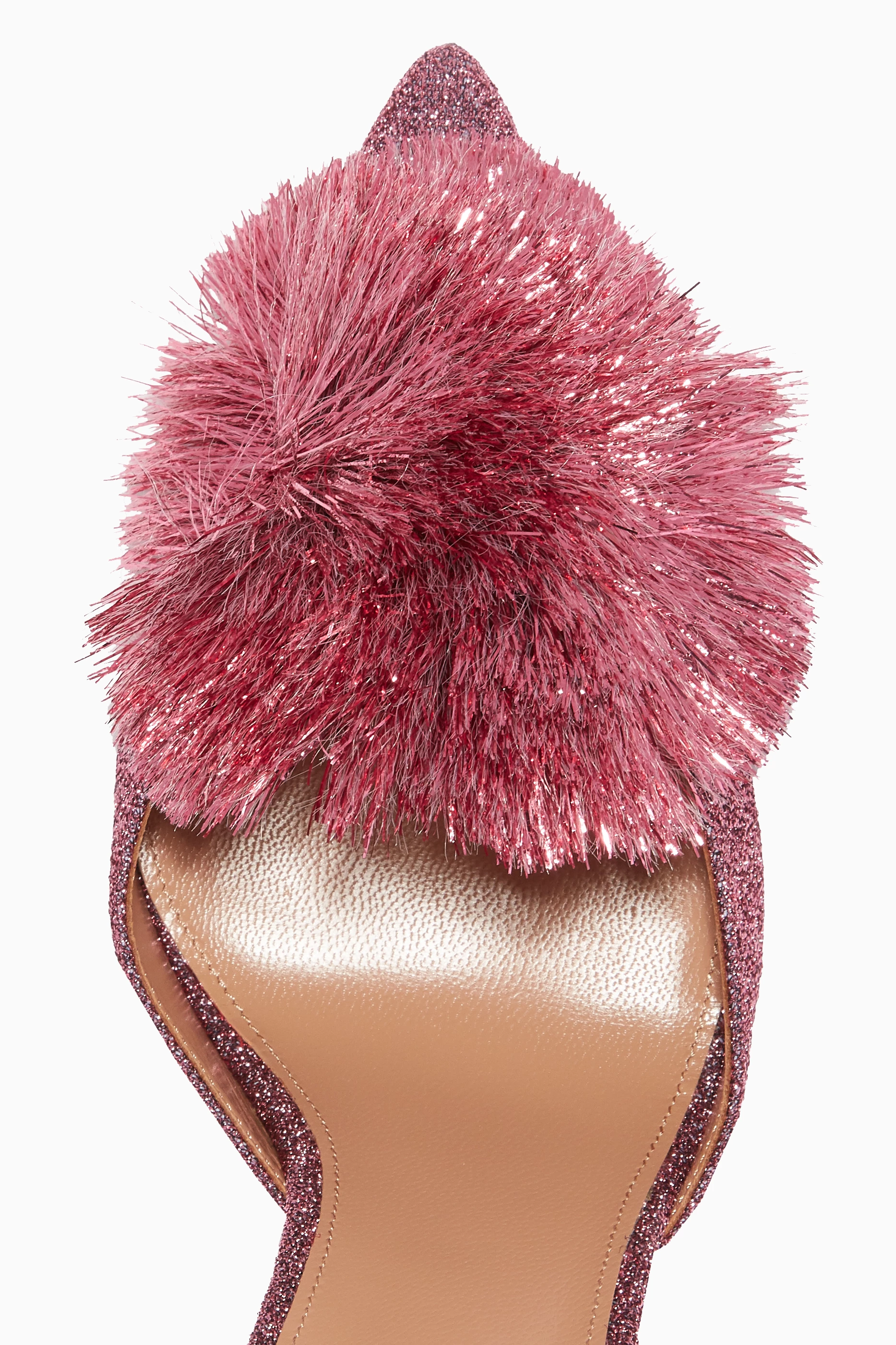 Aquazzura pink powder puff online