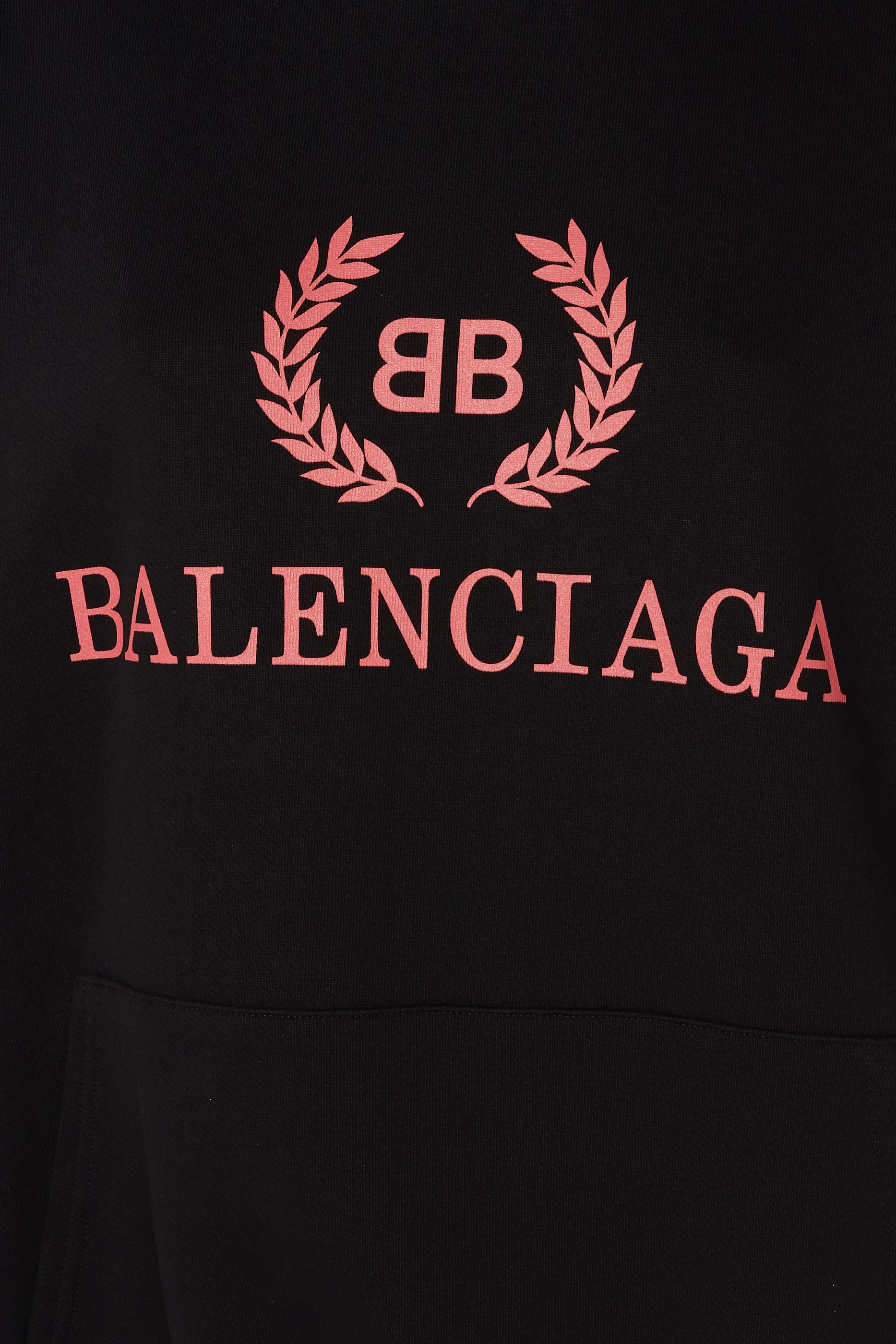Buy Balenciaga Black Black BB Crown Logo Hooded Sweatshirt for 
