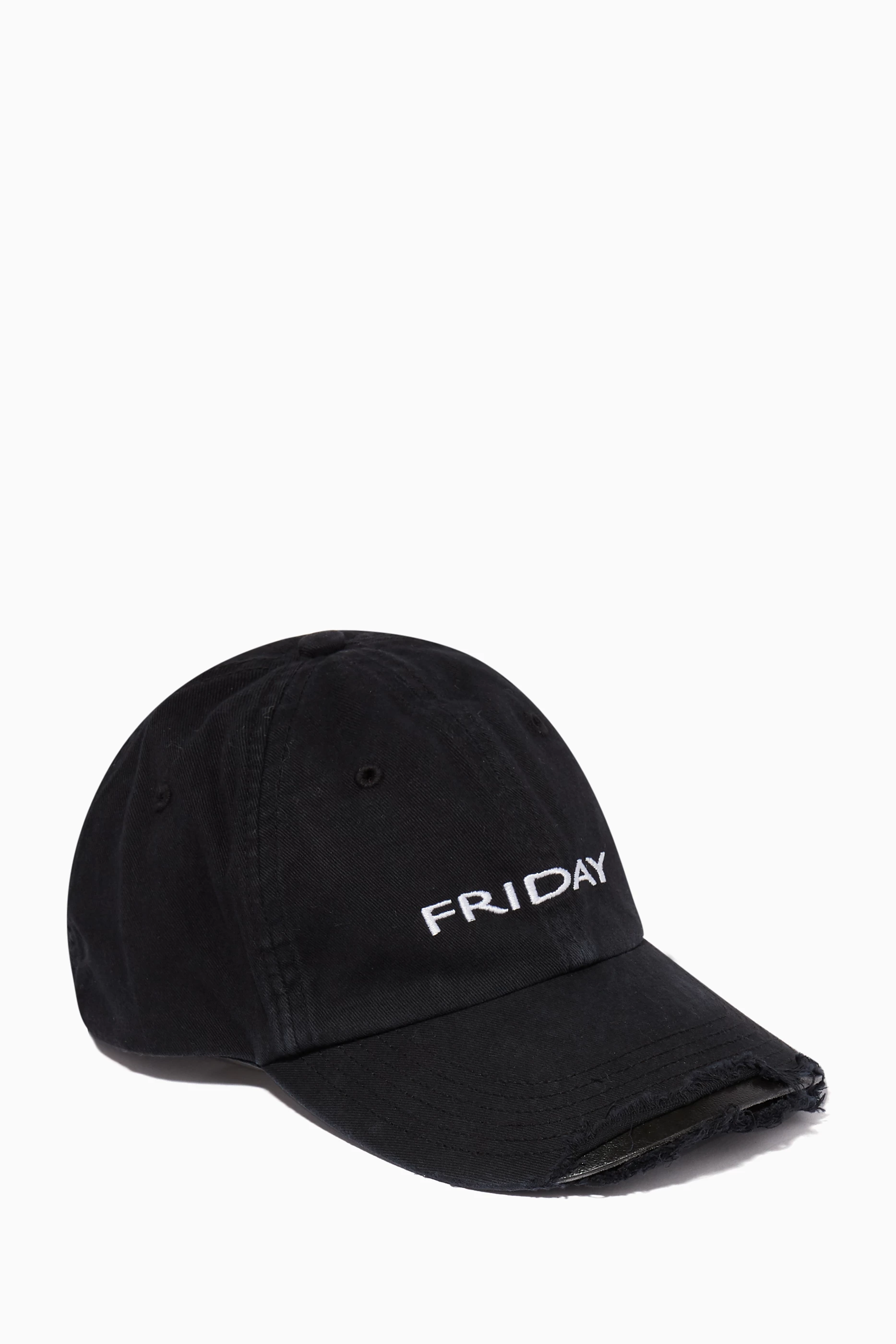 Buy Vetements Black Vetements X Reebok Black Distressed Weekday Cap for Women Online Ounass Kuwait