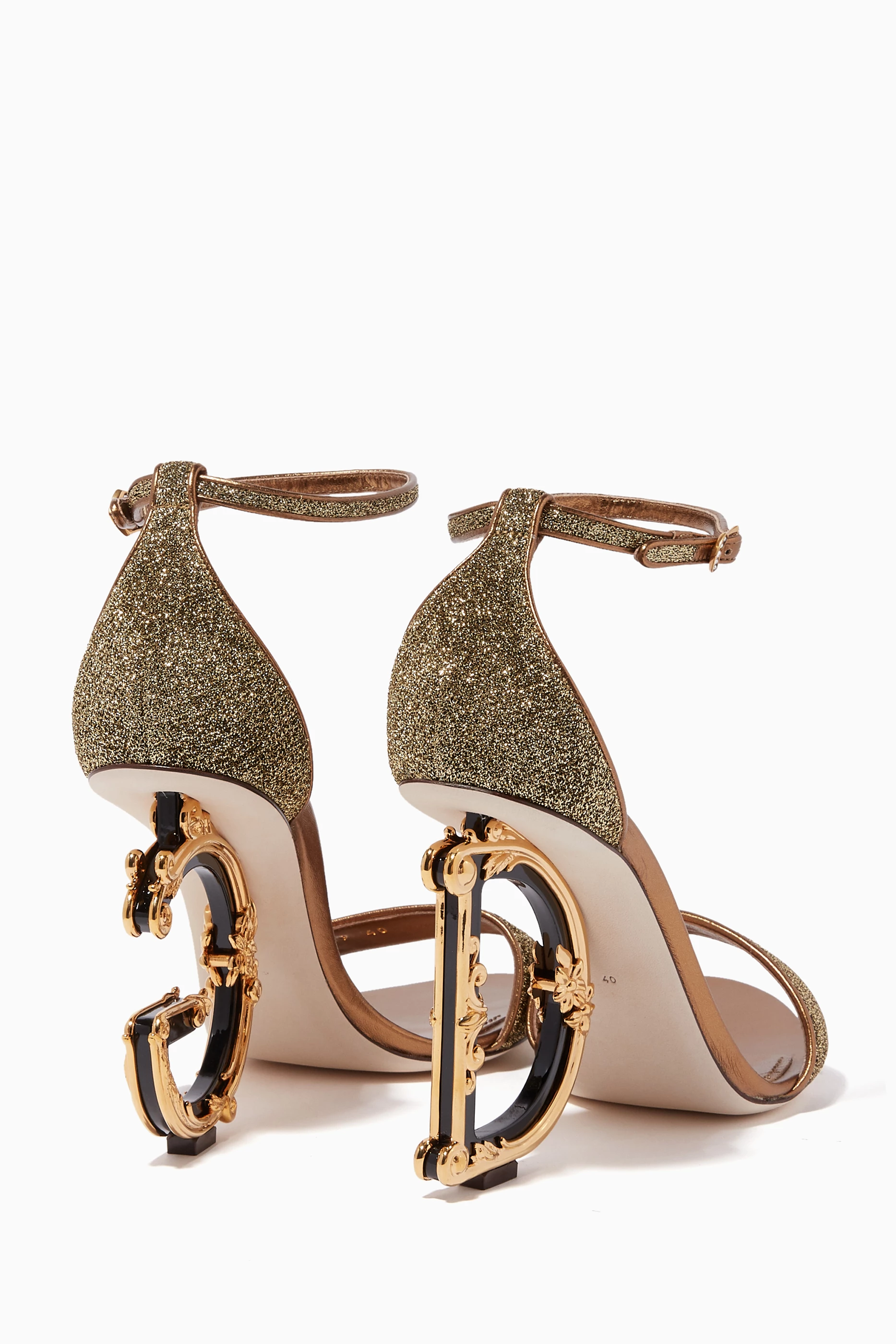Dolce and gabbana lurex sandals top