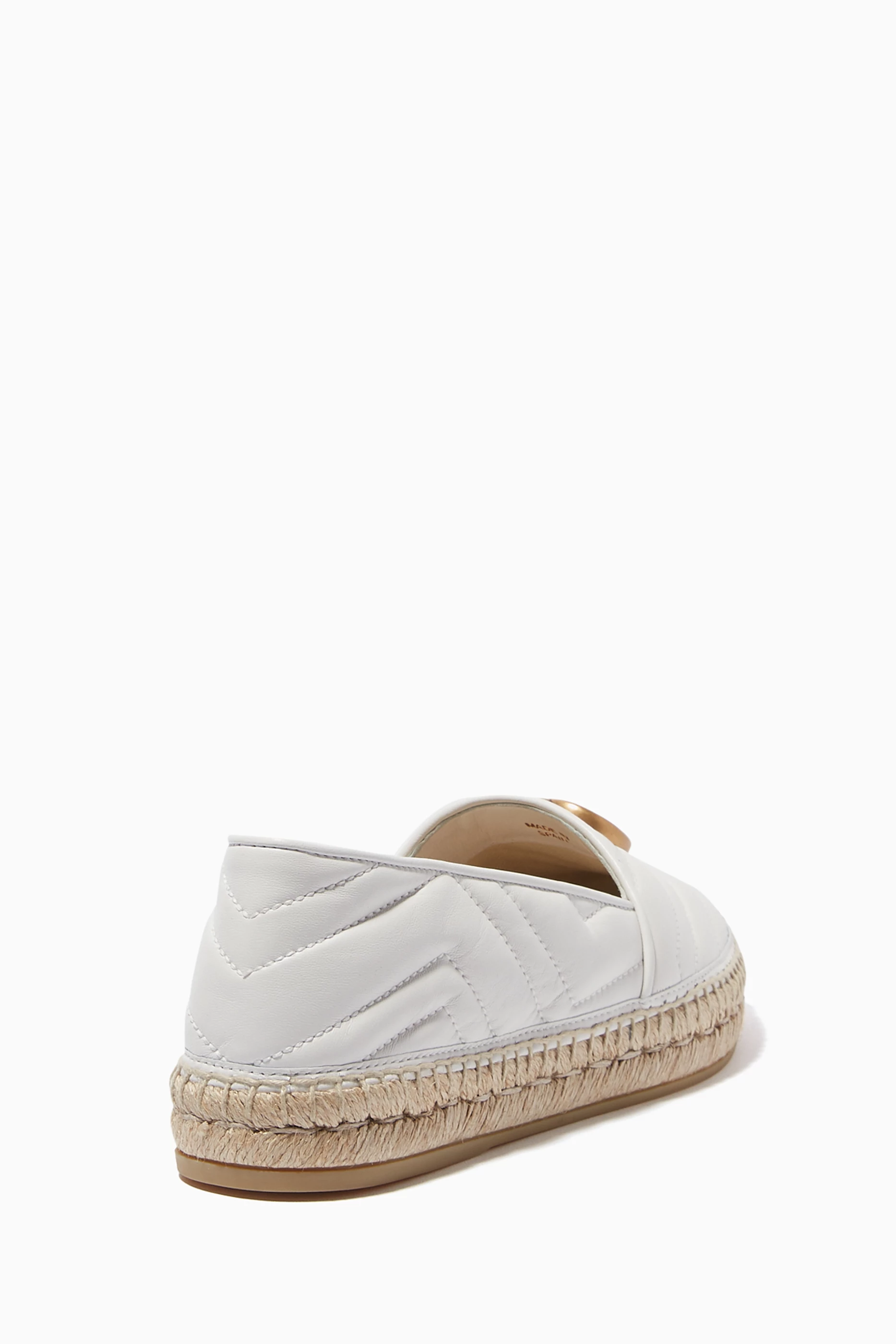 White gucci espadrilles best sale