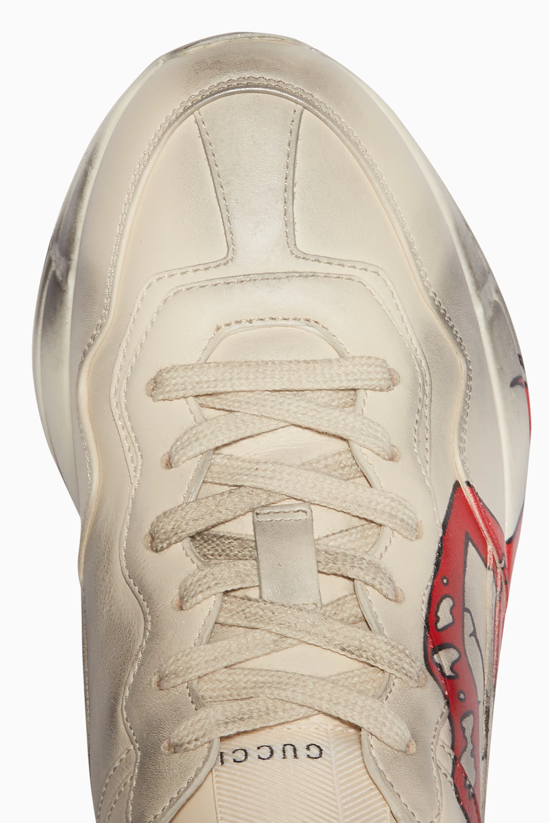 Buy Gucci White Rhyton Lip Print Sneakers for Women Online Ounass Kuwait
