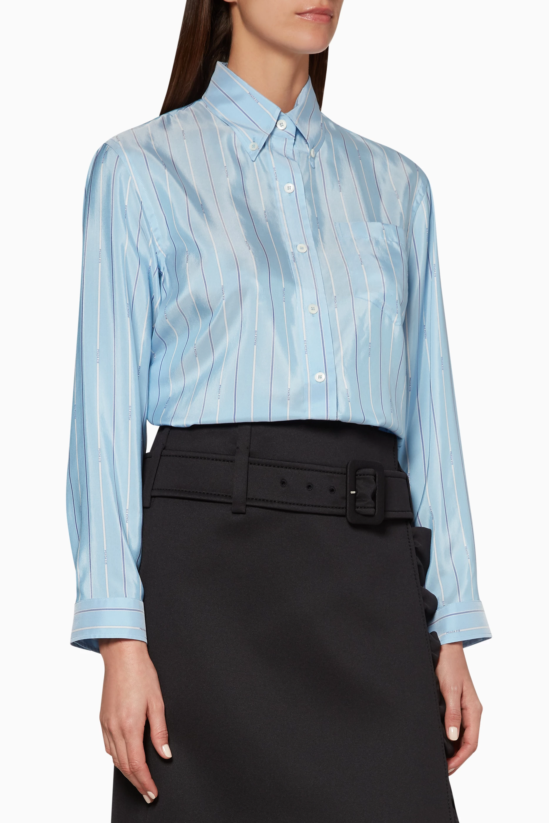 Prada silk top sale