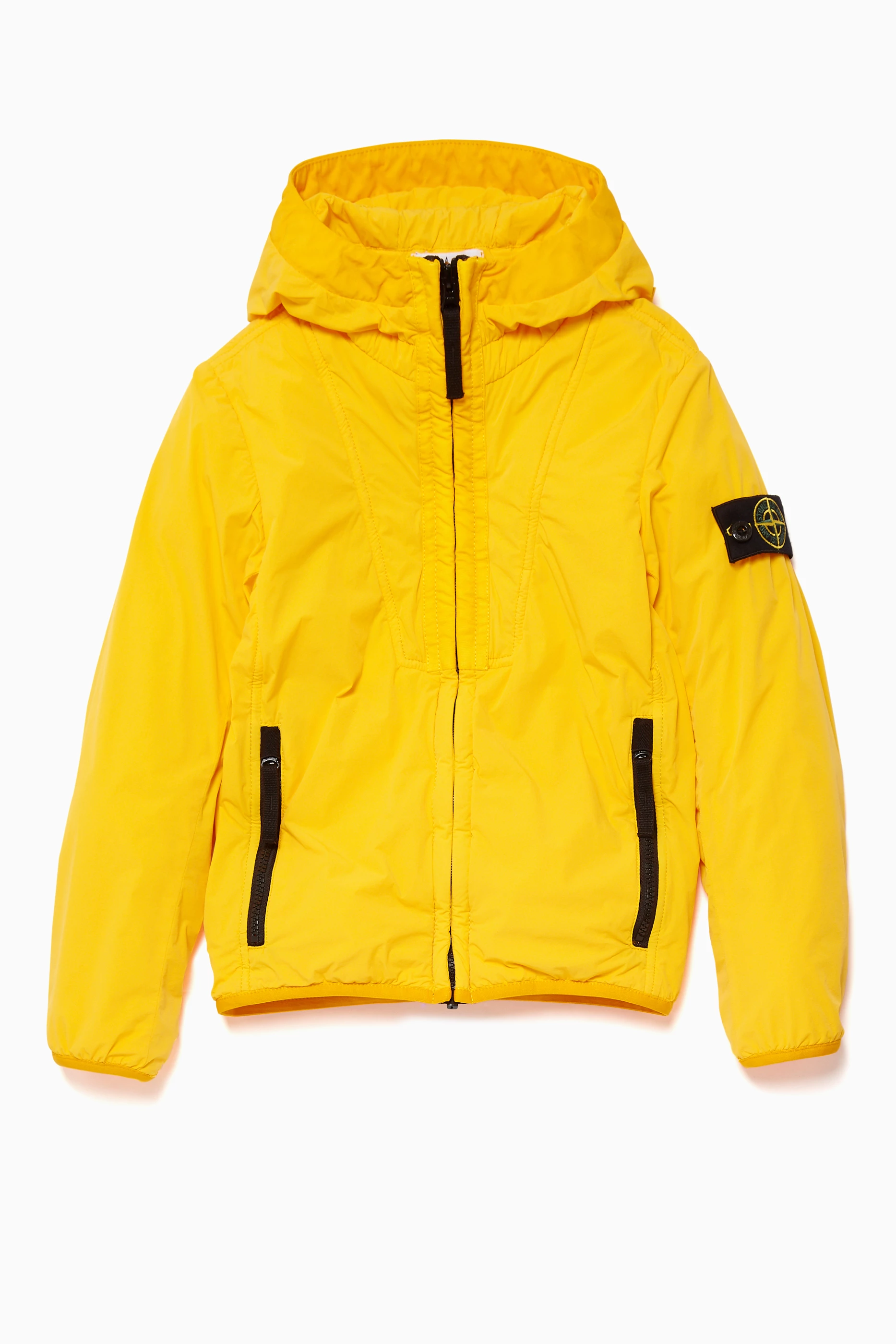 Buy Stone Island Yellow Yellow Hooded Jacket for Boys Online Ounass Kuwait