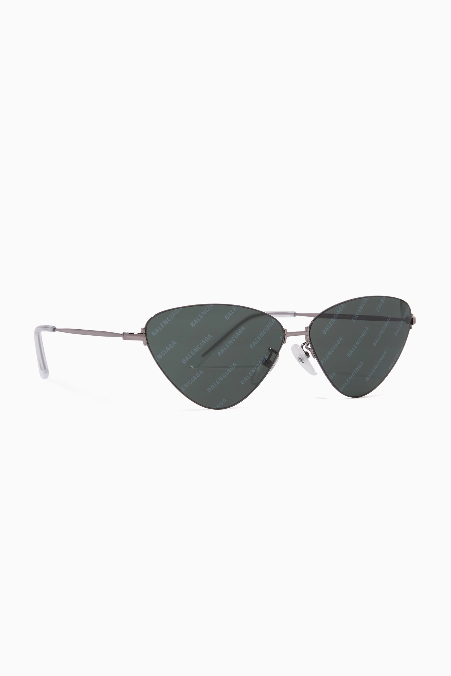 100% Authentic Balenciaga Invisible Cat Sunglasses - NEVER USED Balenciaga 56MM Reverse Cat Eye Sunglasses on SALE | Saks  main image 4