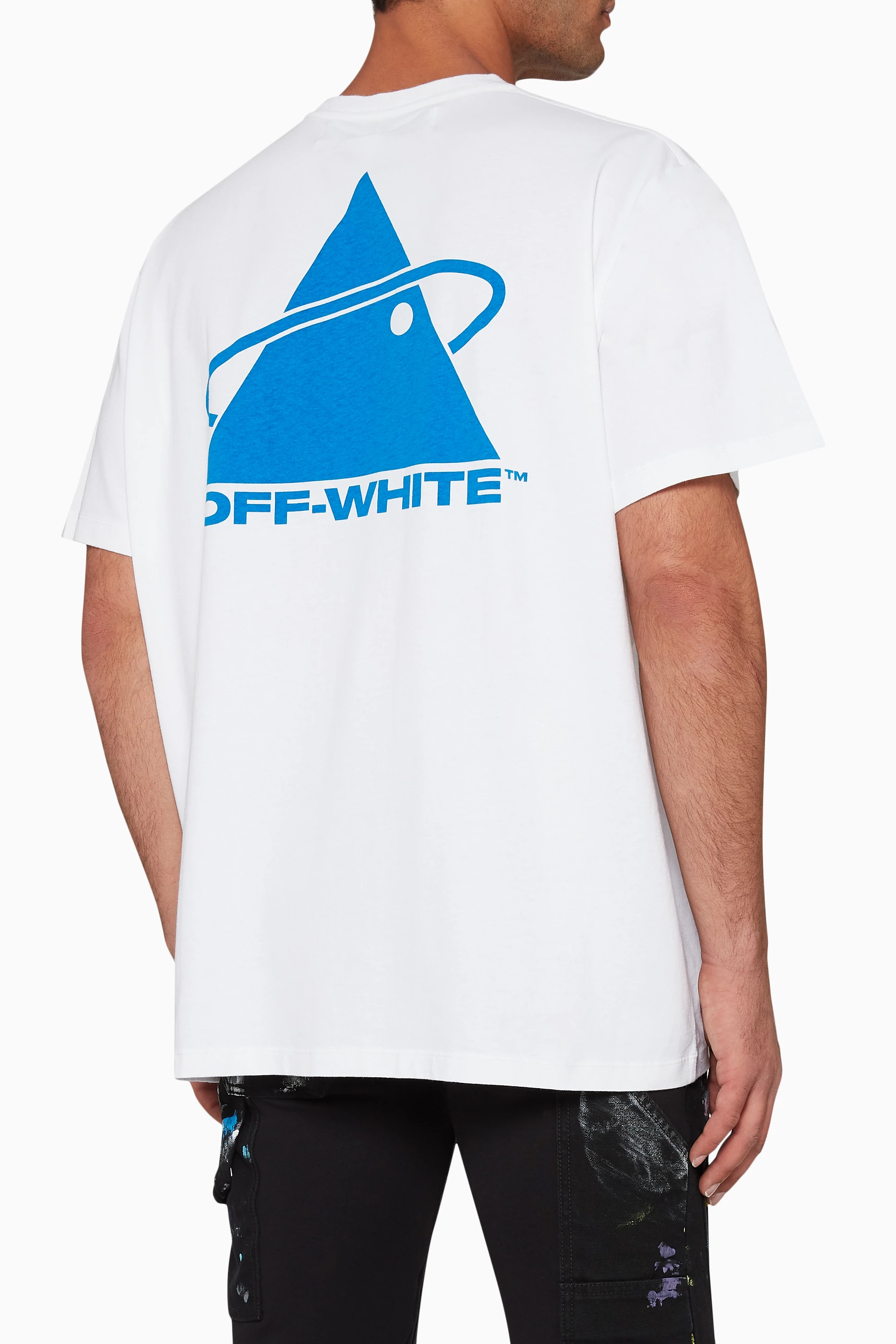 Buy Off-White White Triangle Planet T-Shirt for Men Online