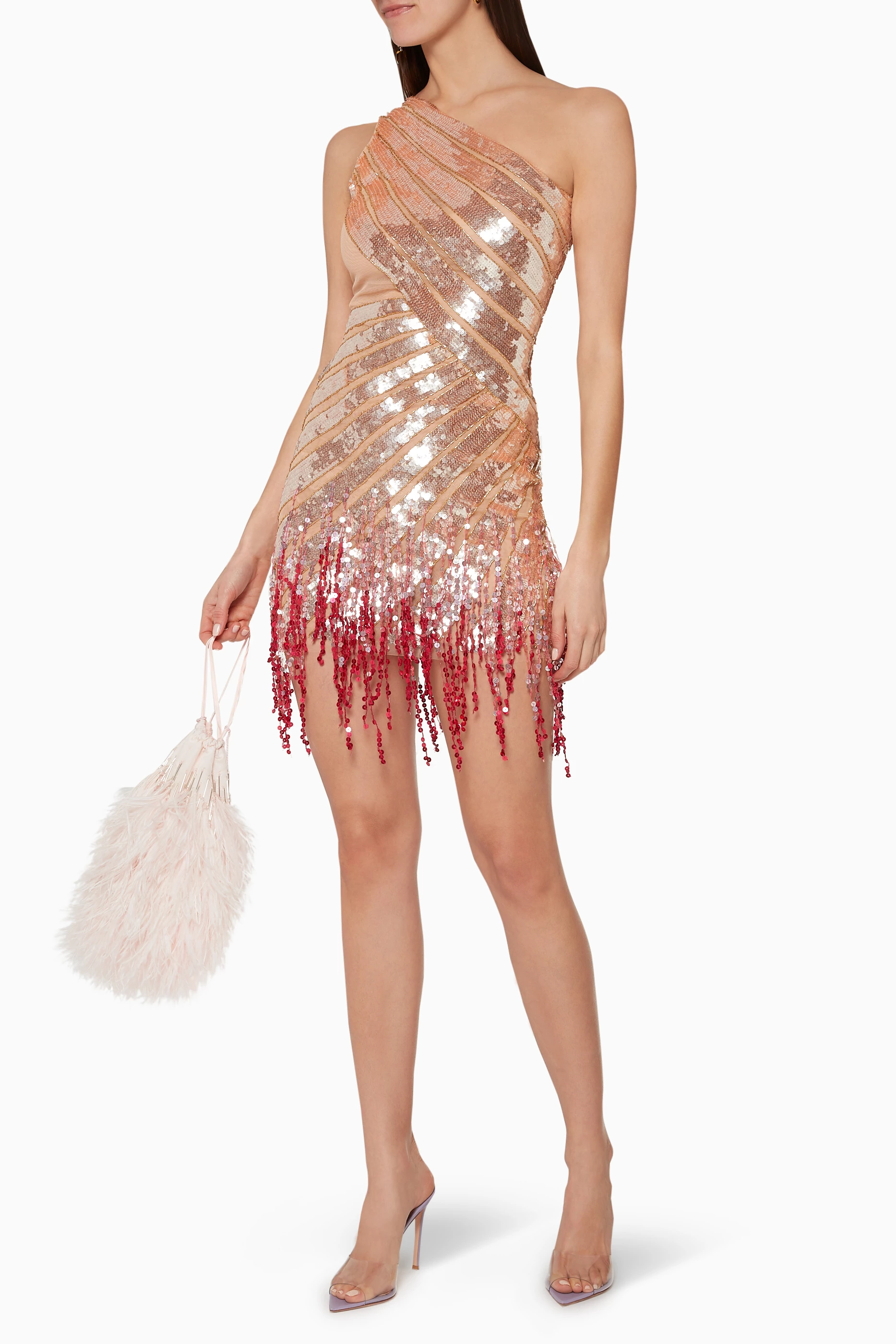 オールインワン・サロペット Elisabetta Franchi Steel Mini Dress With Sequins ELISABETTA FRANCHI STEEL MINI DRESS WITH SEQUINS