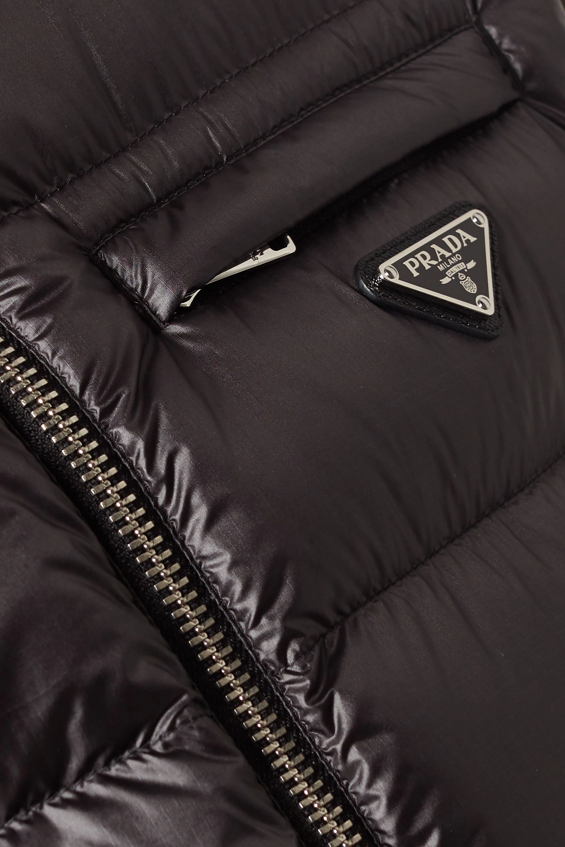 Buy Prada Black Zipped Puffer Vest for Men Online | Ounass