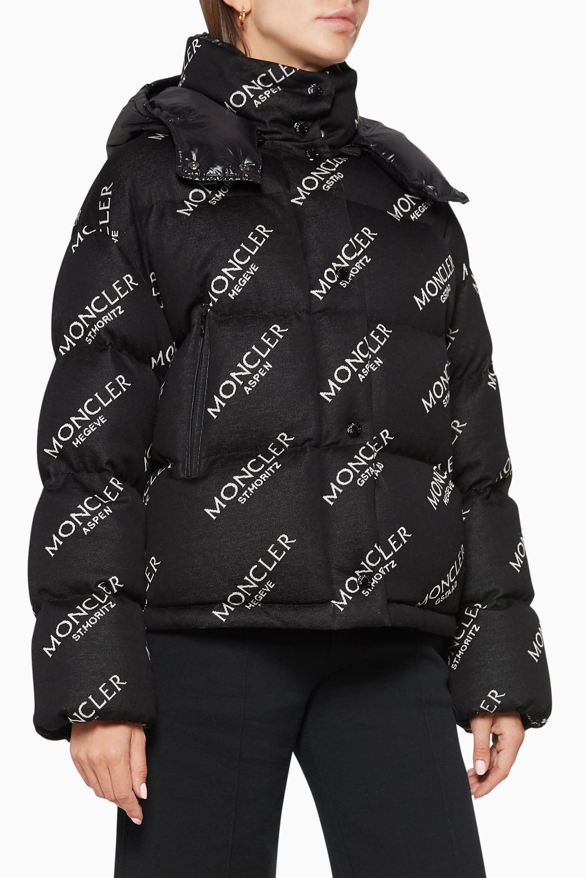 Buy Moncler Black Caille Giubbotto Puffer Jacket for Women Online Ounass Kuwait