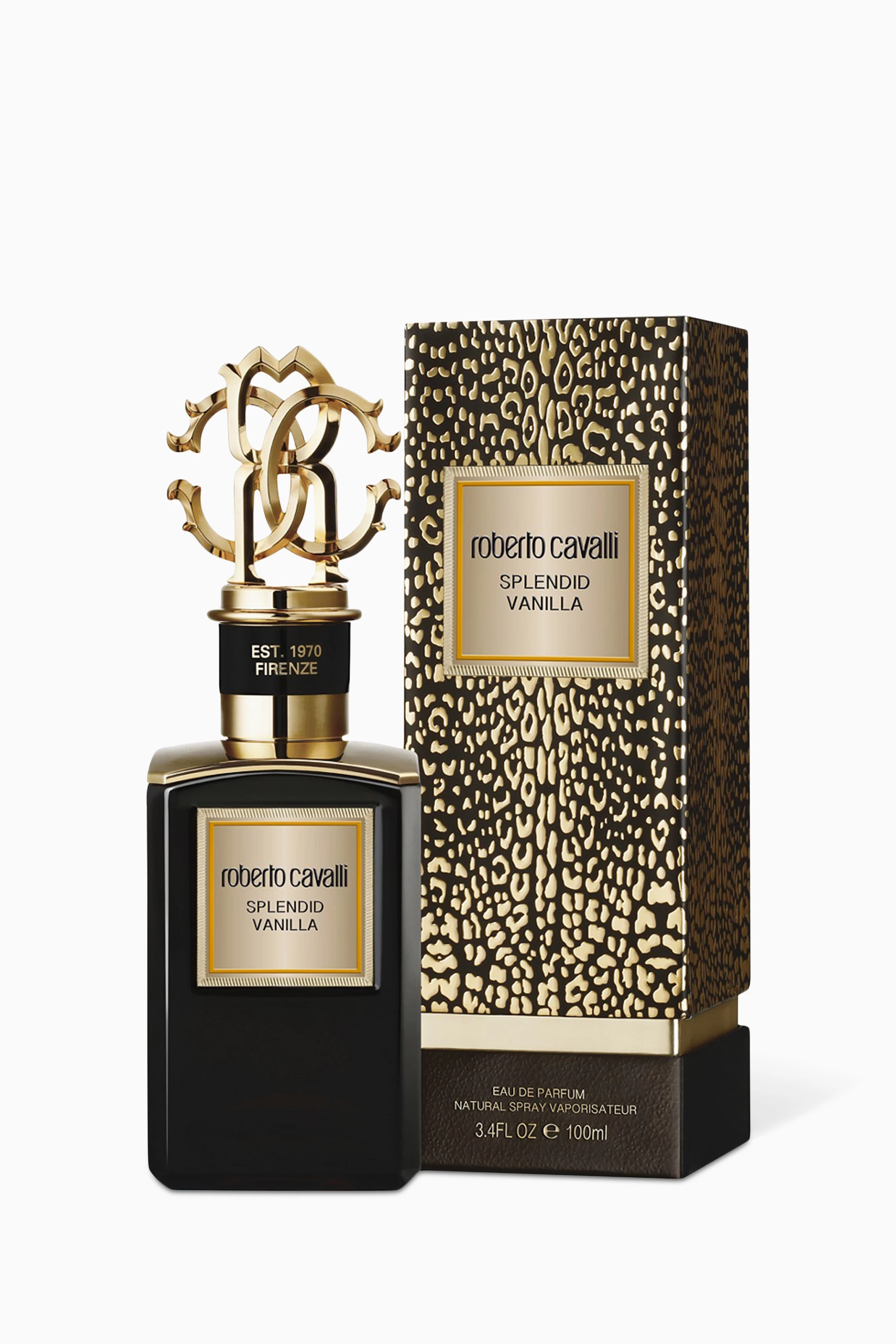 Buy Roberto Cavalli Perfumes Colourless Gold Collection Splendid Vanilla Eau de Parfum 100ml for UNISEX Online Ounass Kuwait