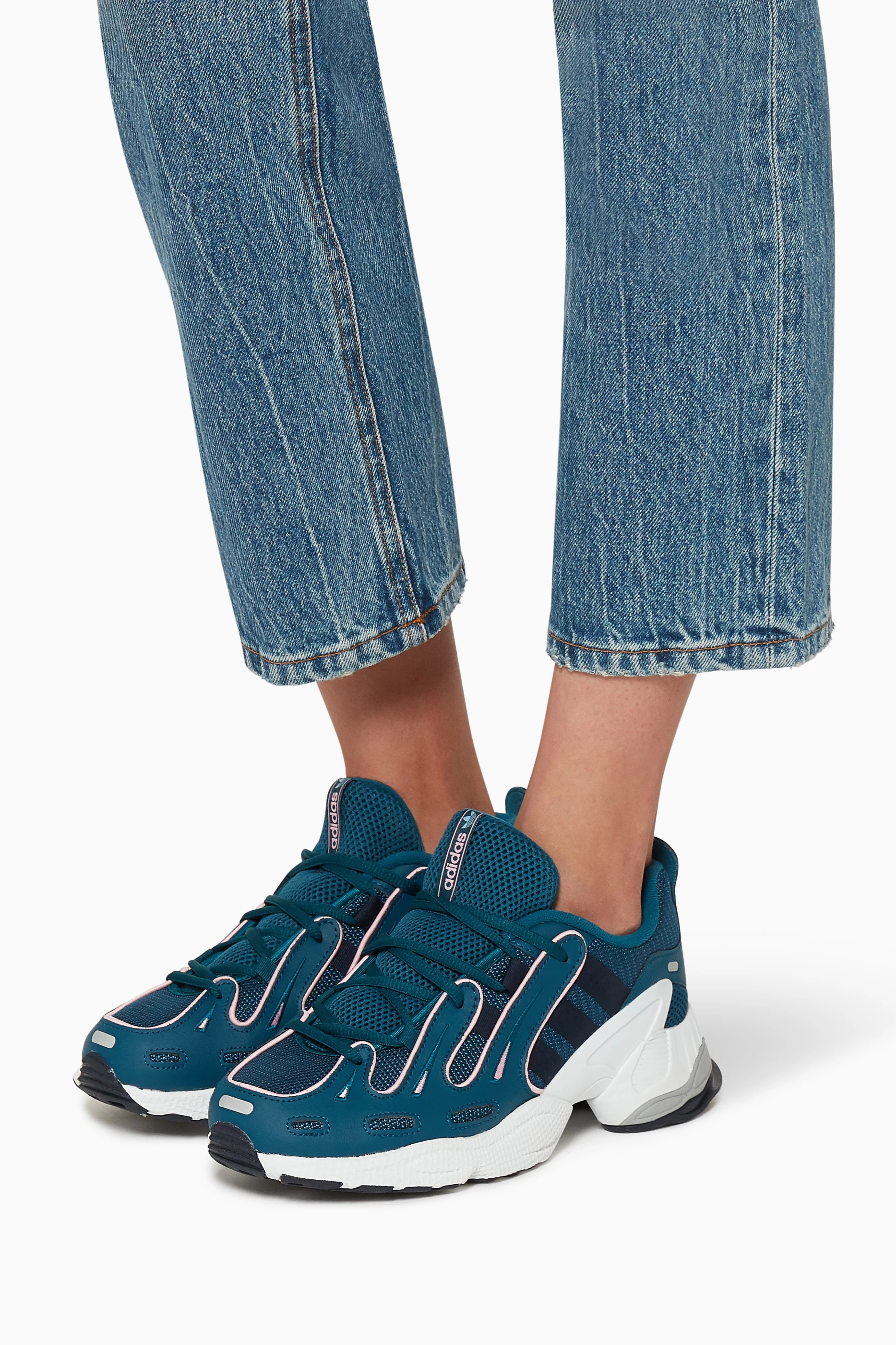 adidas gazelle silver green womens adidas Originals Womens EQT Gazelle Trainers - Blue main image 0