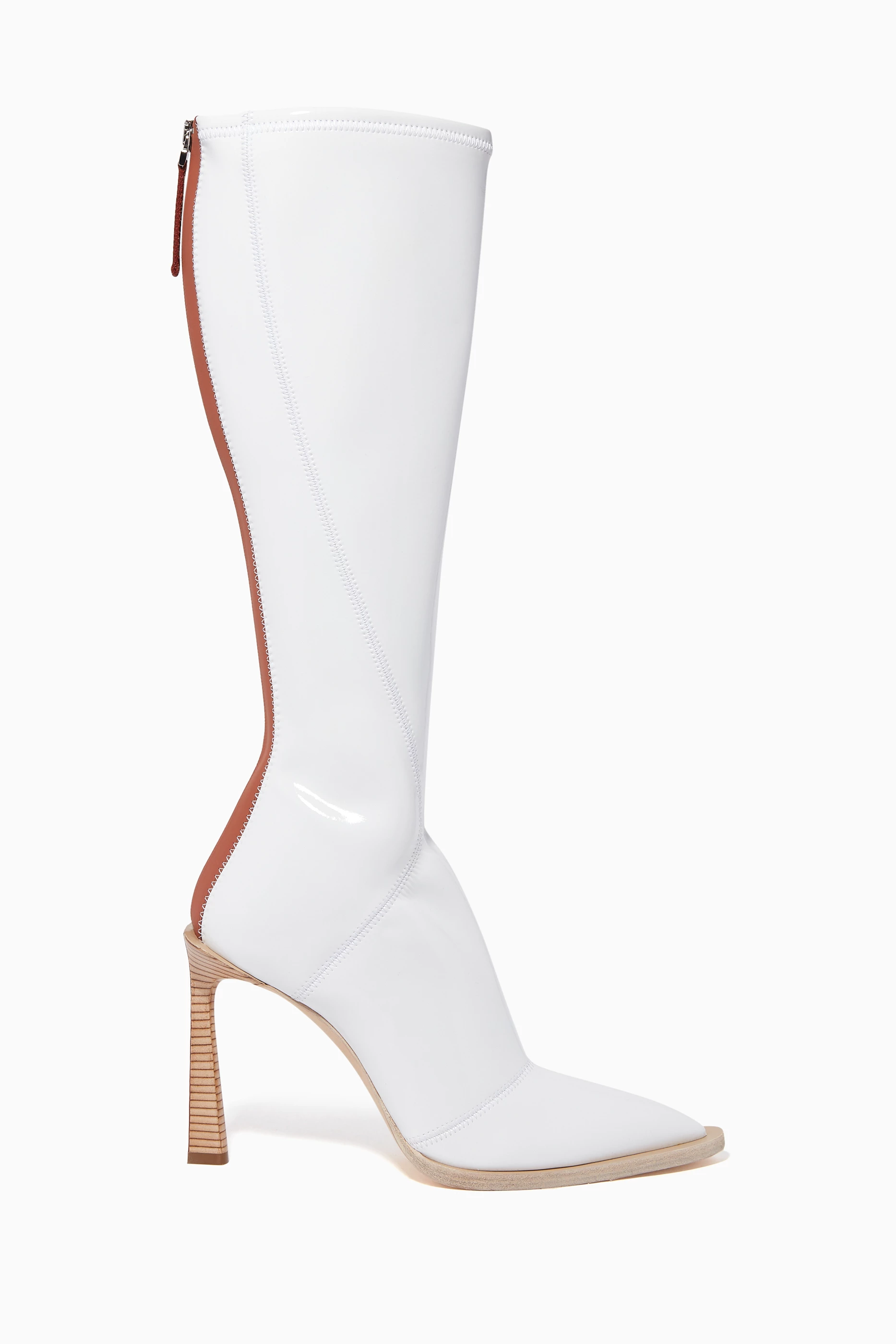 White fendi boots top