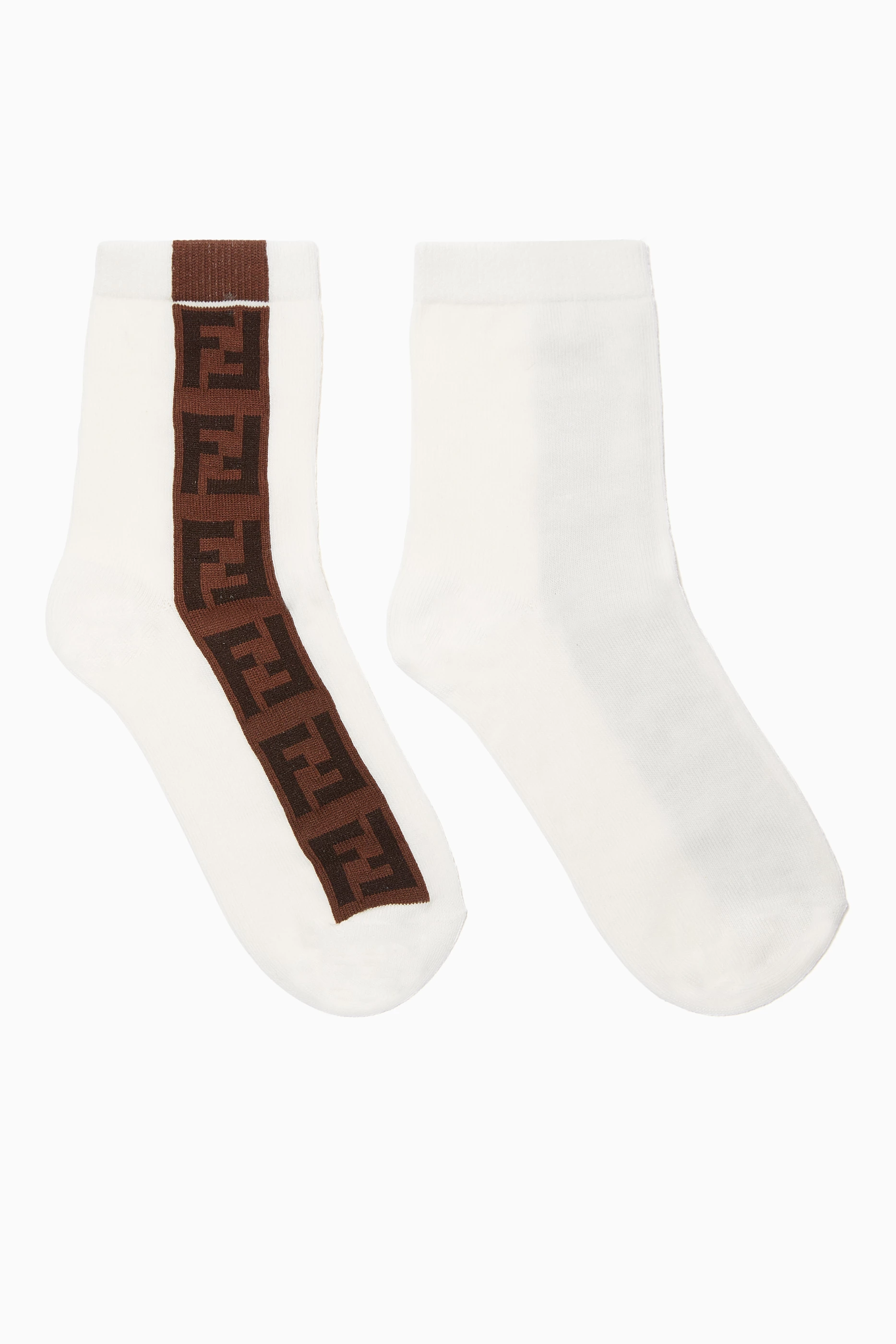 White fendi socks hot sale