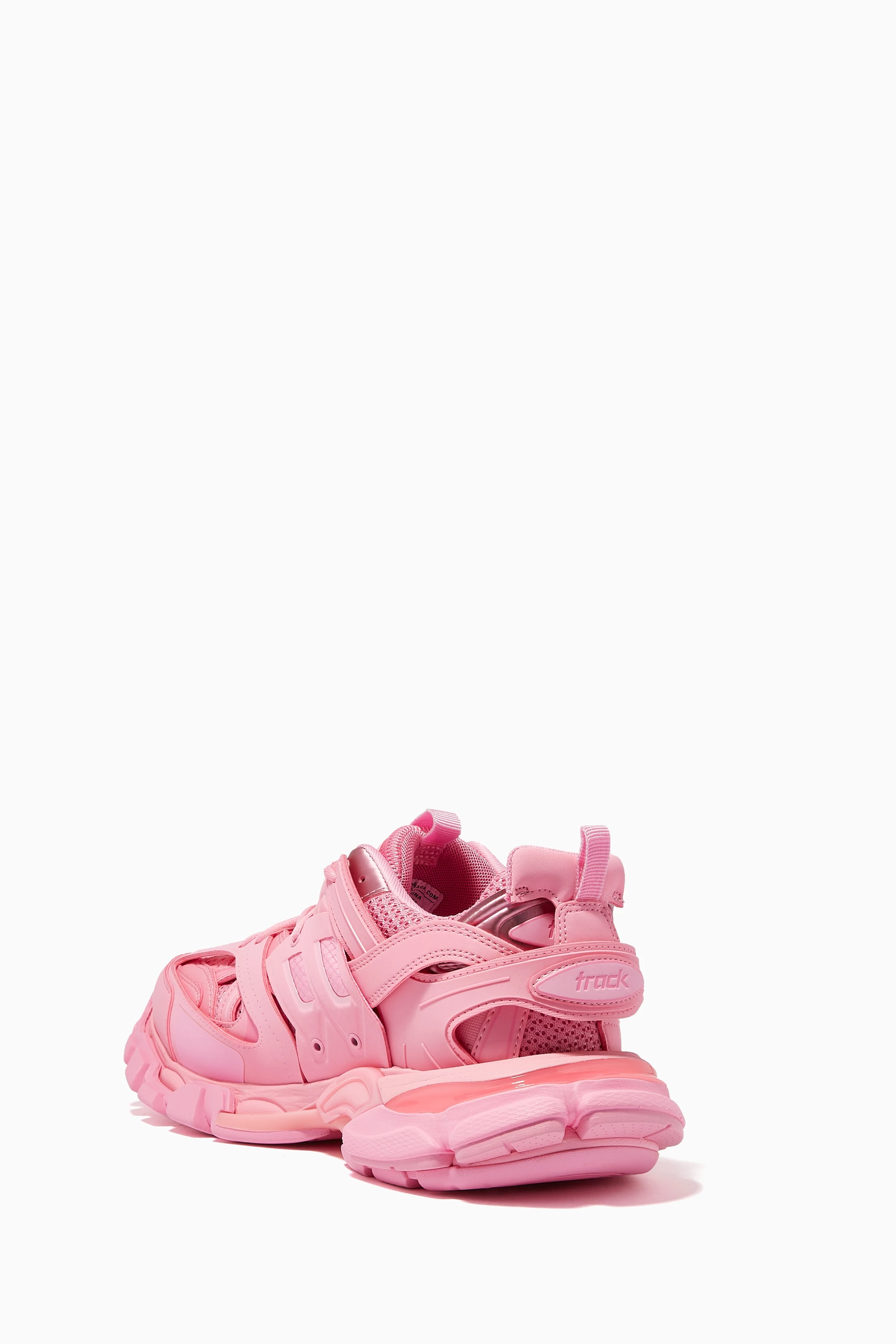 Buy Balenciaga Pink Track Sneakers in Mesh Nylon for Women