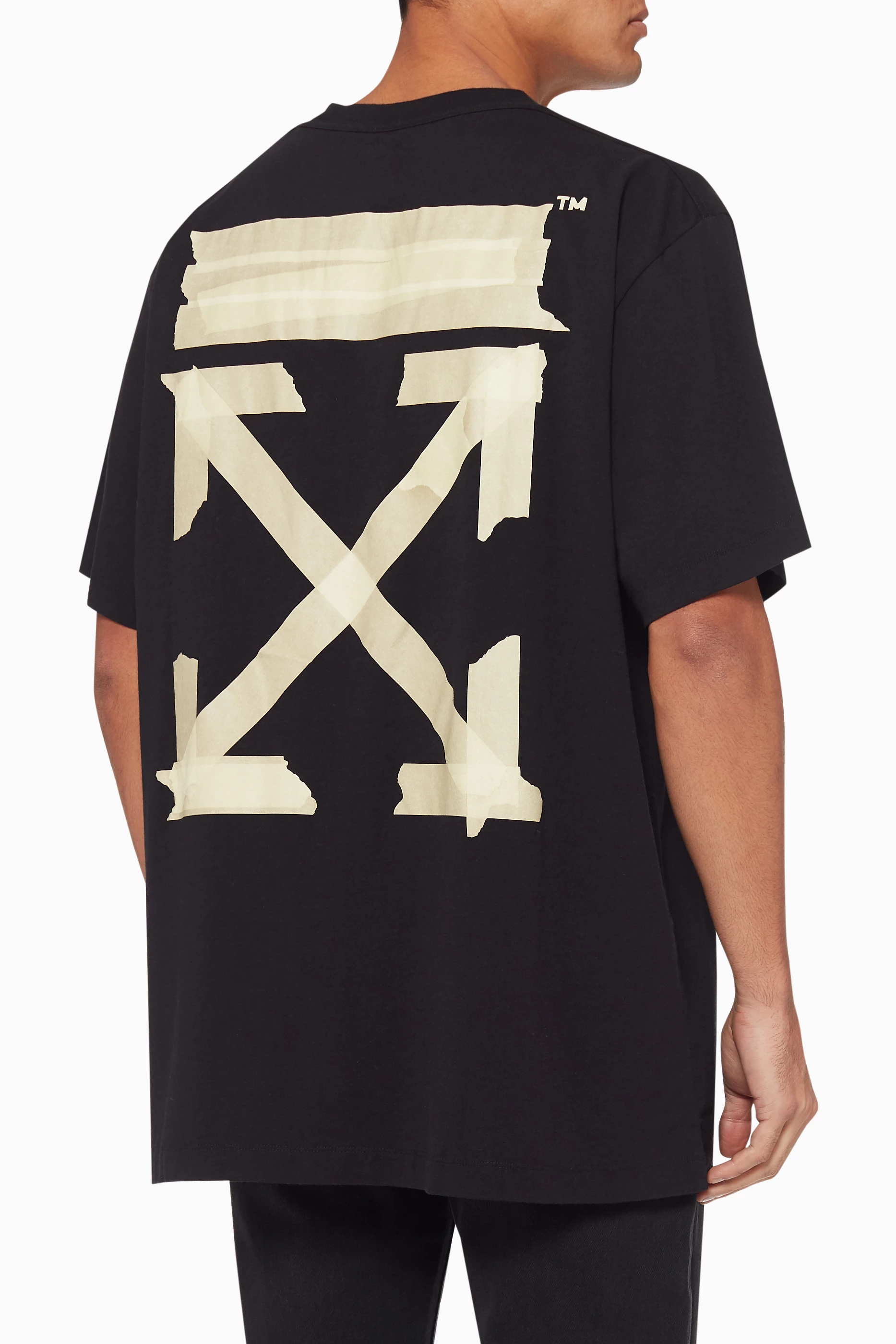 Buy Off-White Black Tape Arrows T-Shirt for Men Online | Ounass Kuwait