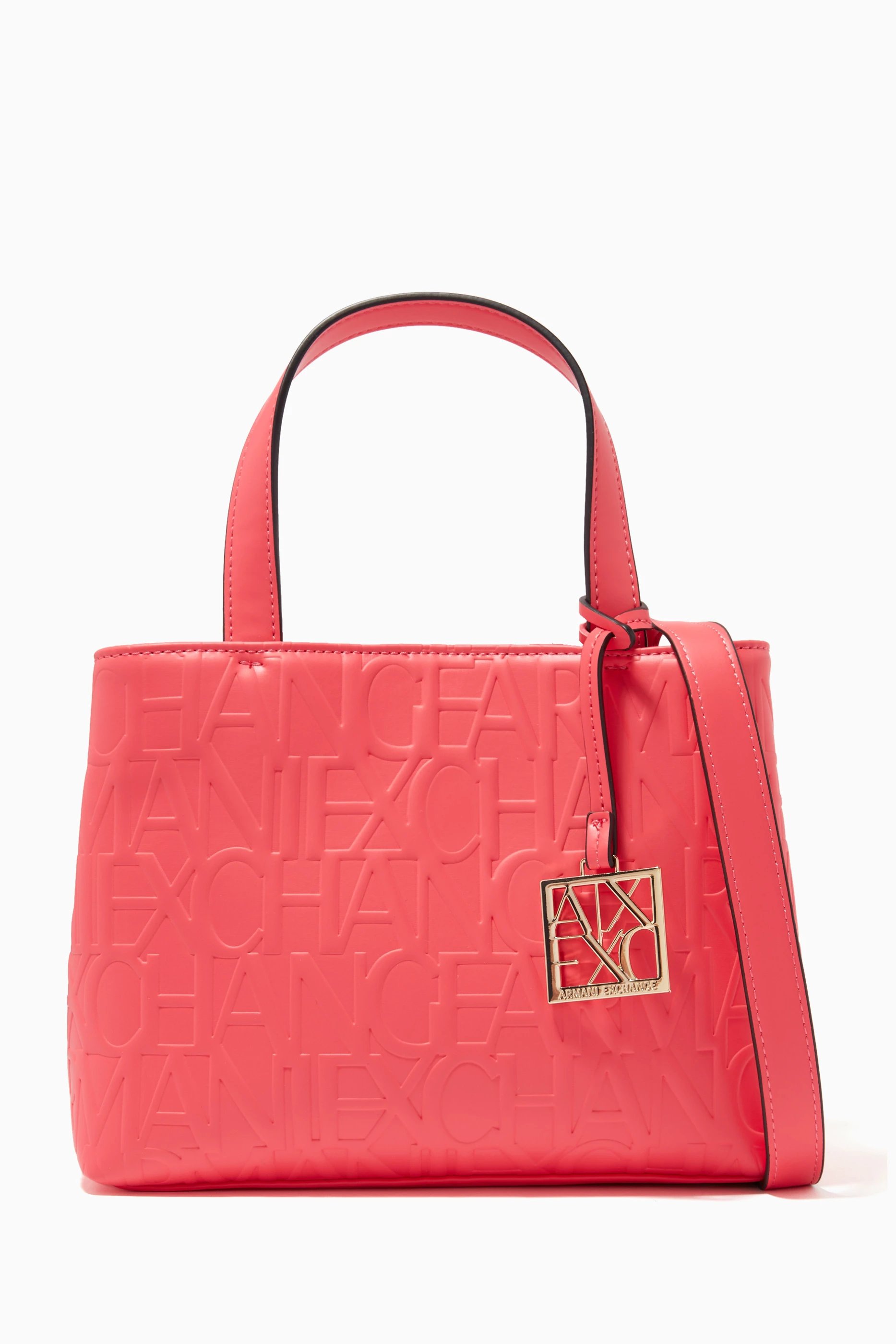 Buy Armani Exchange Red Logo Charm Shopper Bag for Women Online Ounass Kuwait