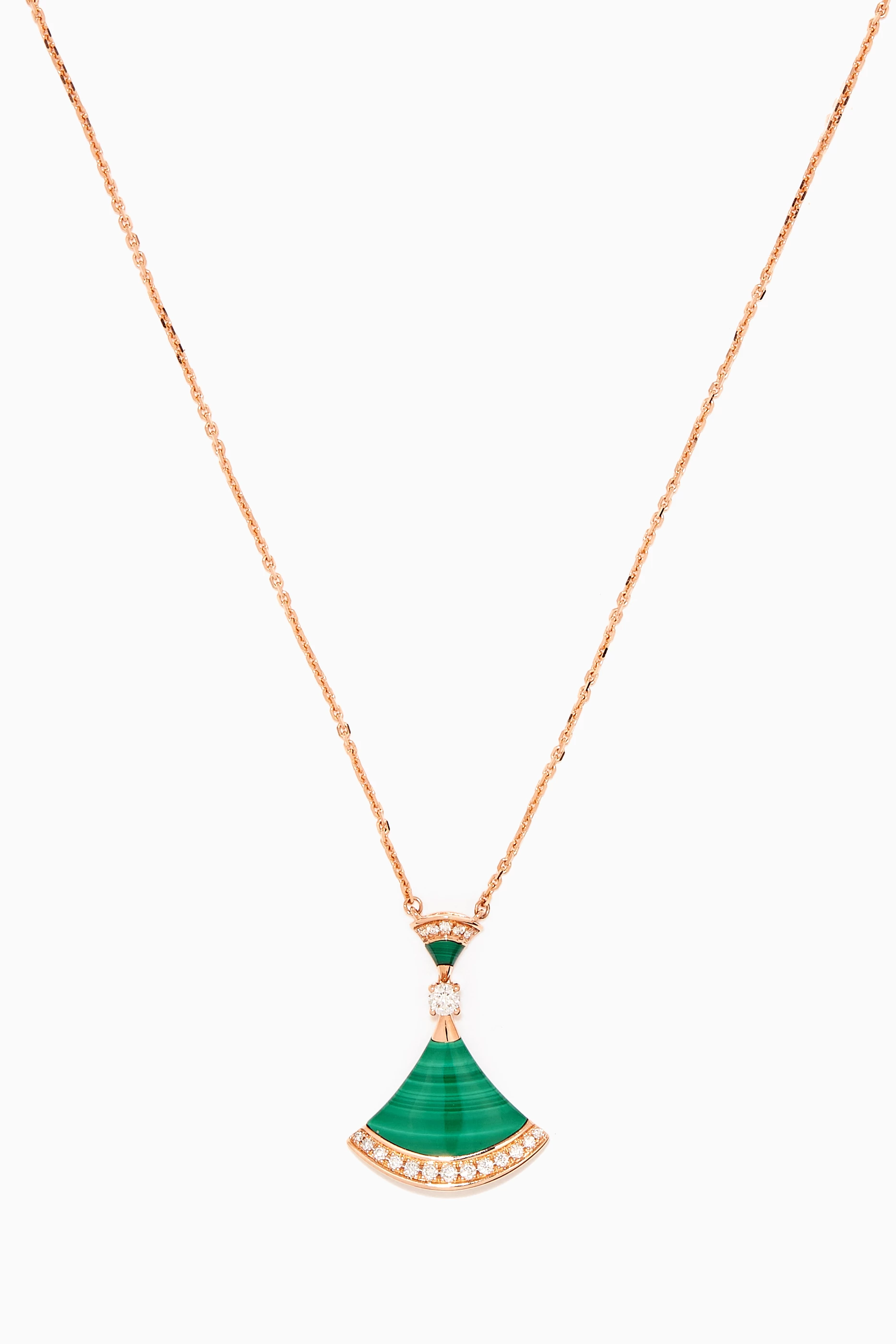 Bvlgari necklace green shop