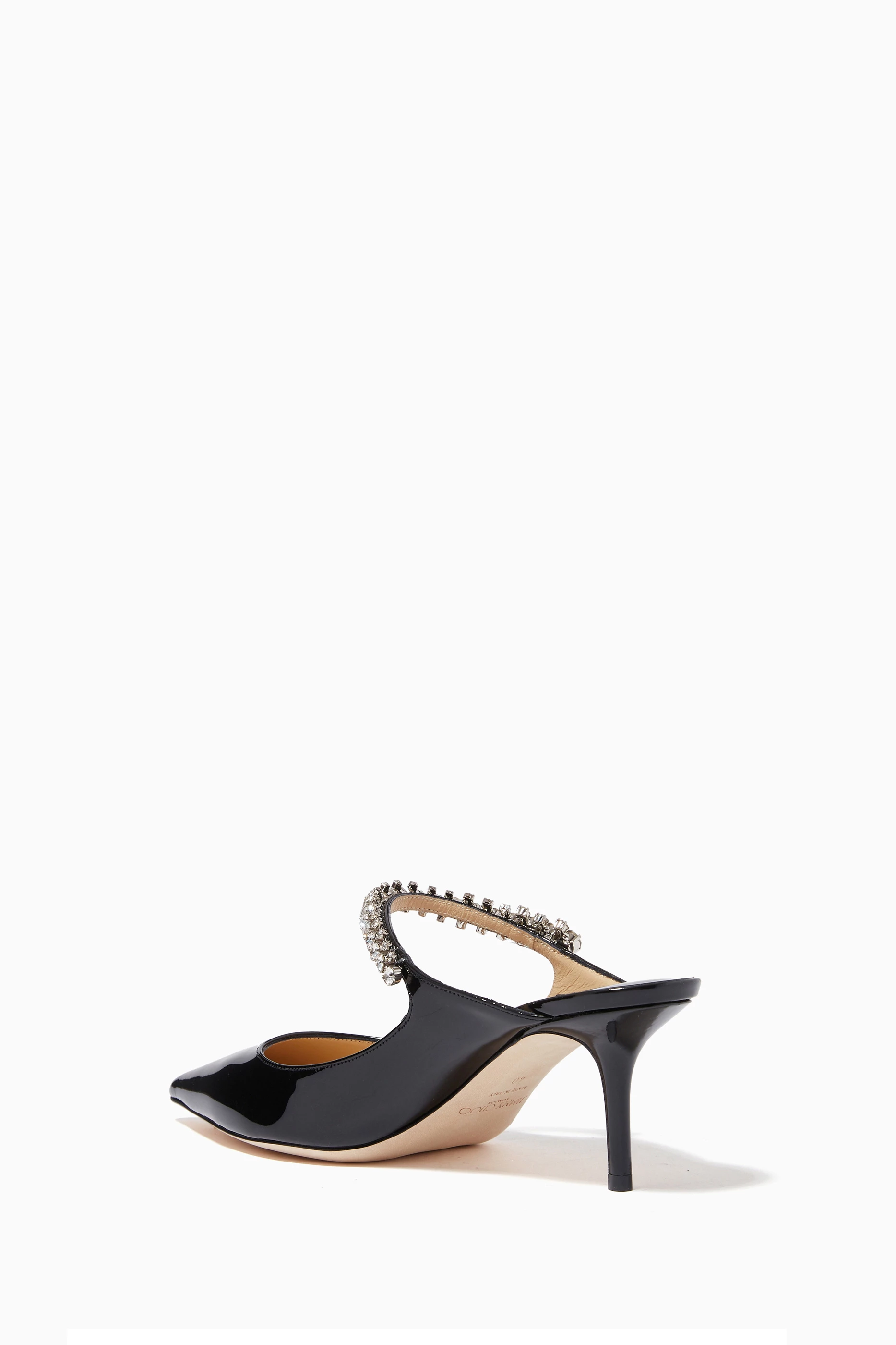 Buy Jimmy Choo Black Bing 65 Mules in Patent Leather for Women Online Ounass Kuwait