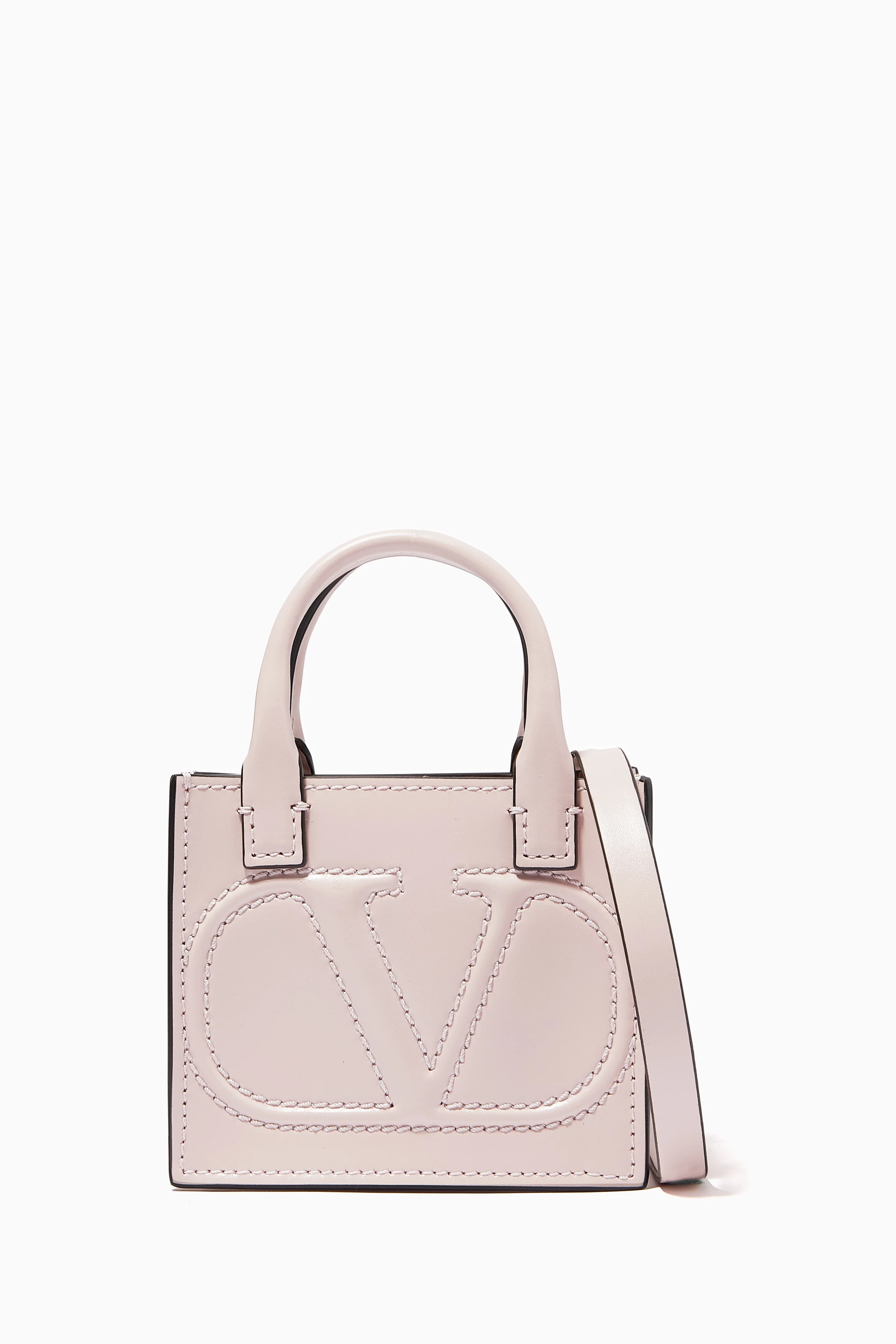 ☆Valentino☆セール！VLOGO WALK スモール ハンドバッグ Valentino Garavani VLogo Walk Crossbody Bag Pink Calf
