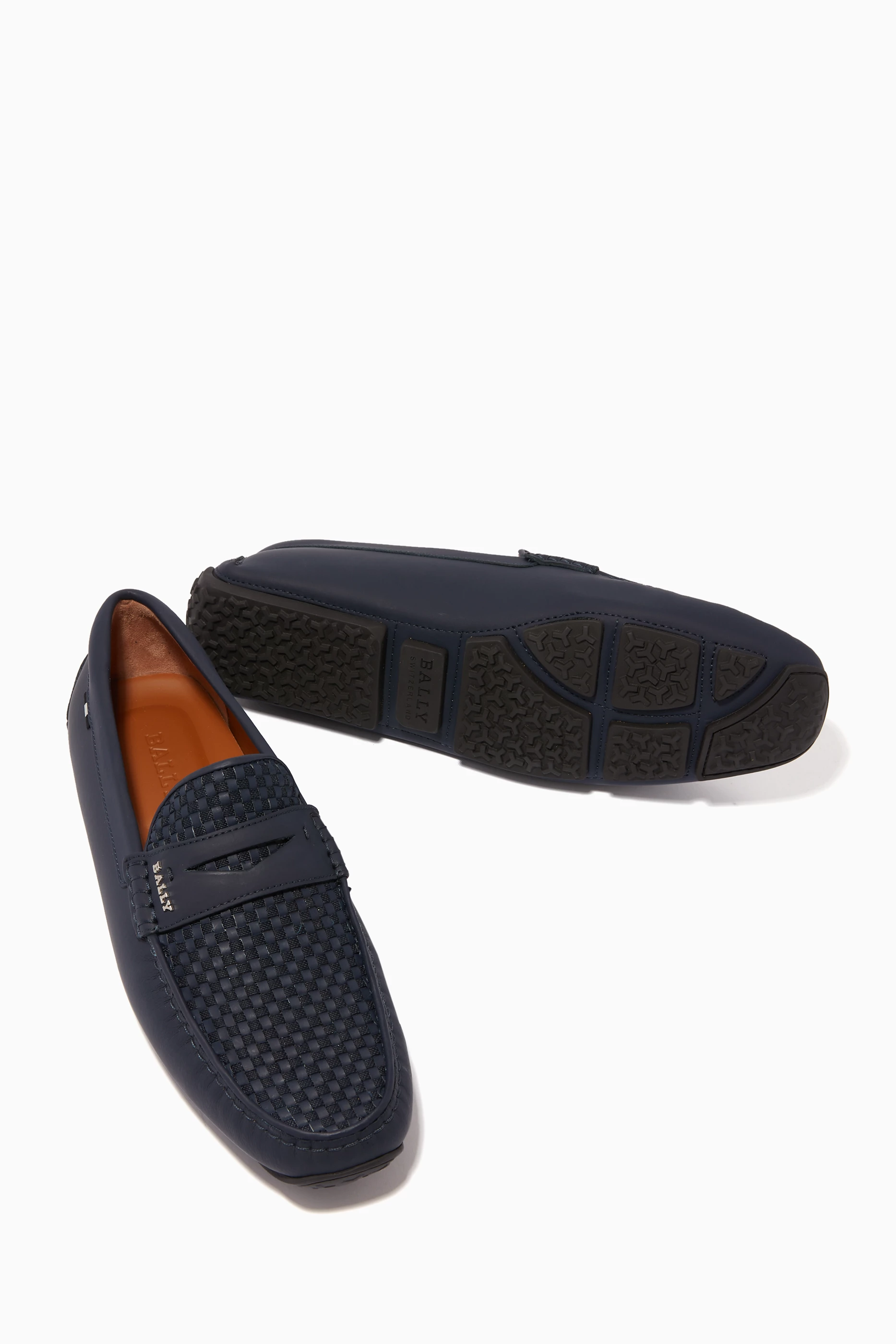 Buy Bally Blue Pikat Leather Driver Shoes for Men Online 