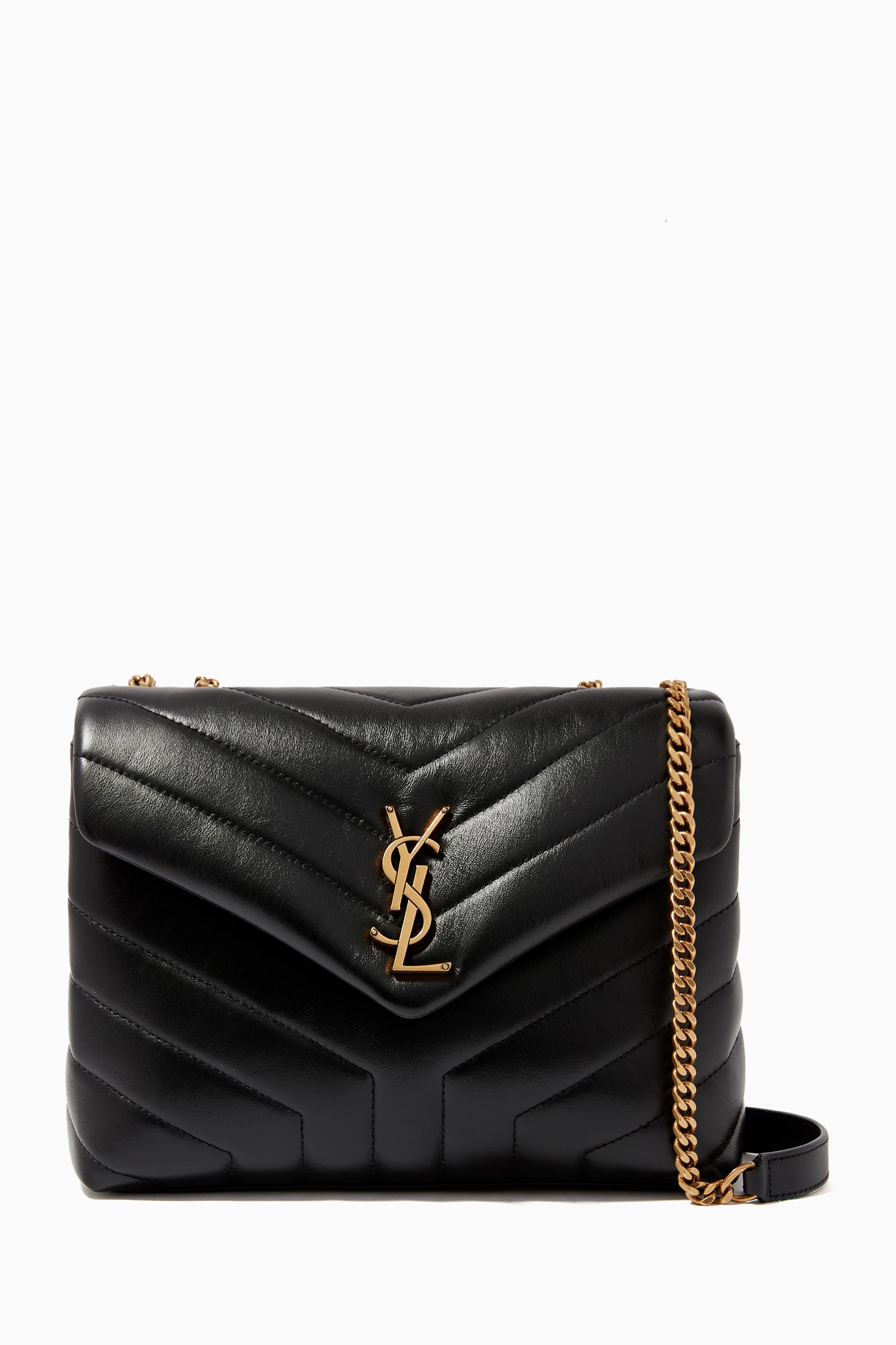 Buy SAINT LAURENT Black Small Loulou Bag in Y Matelasse Leather for Women Online Ounass Kuwait