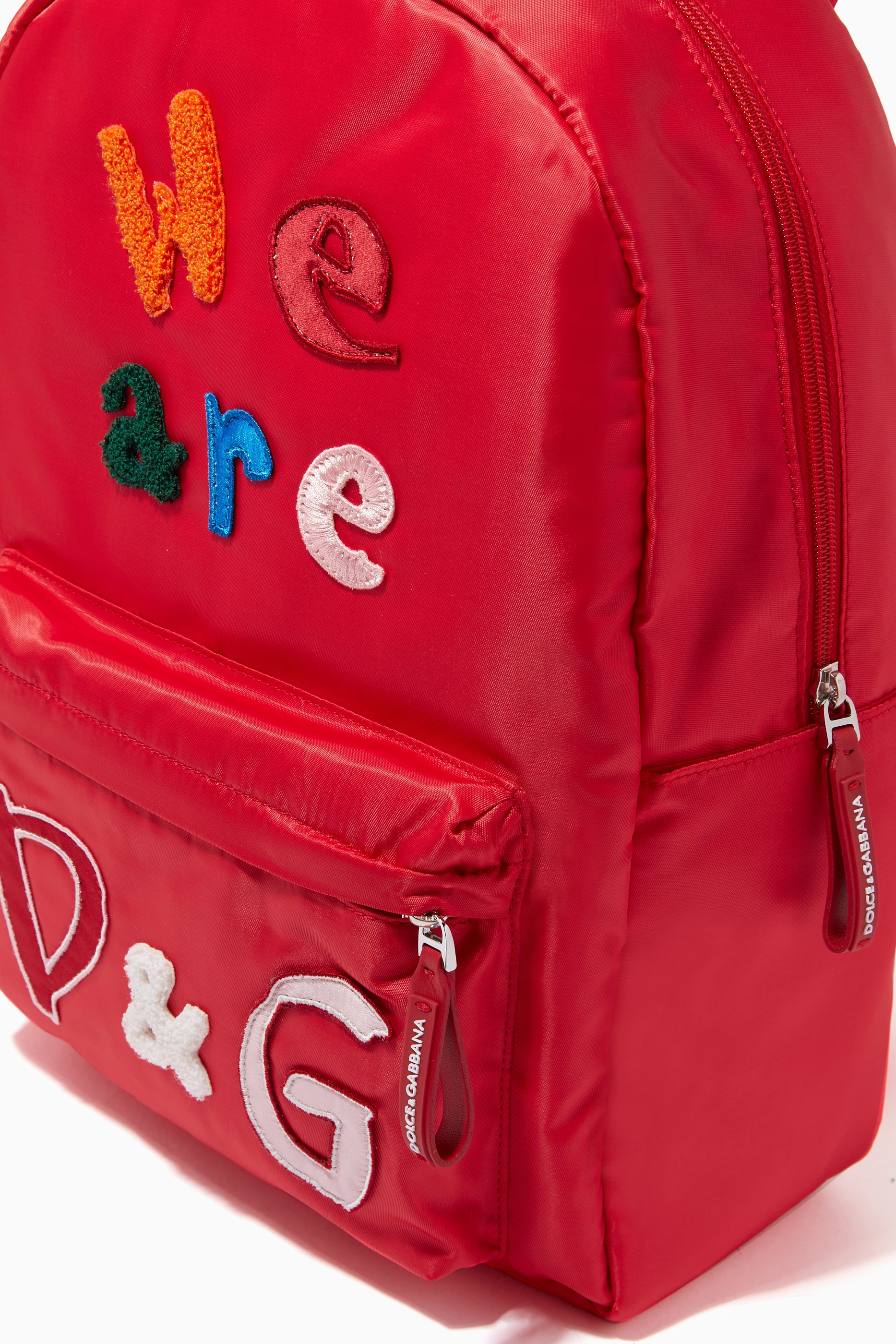 Buy Dolce & Gabbana Red We Are D&G Backpack in Nylon for  display picture 1