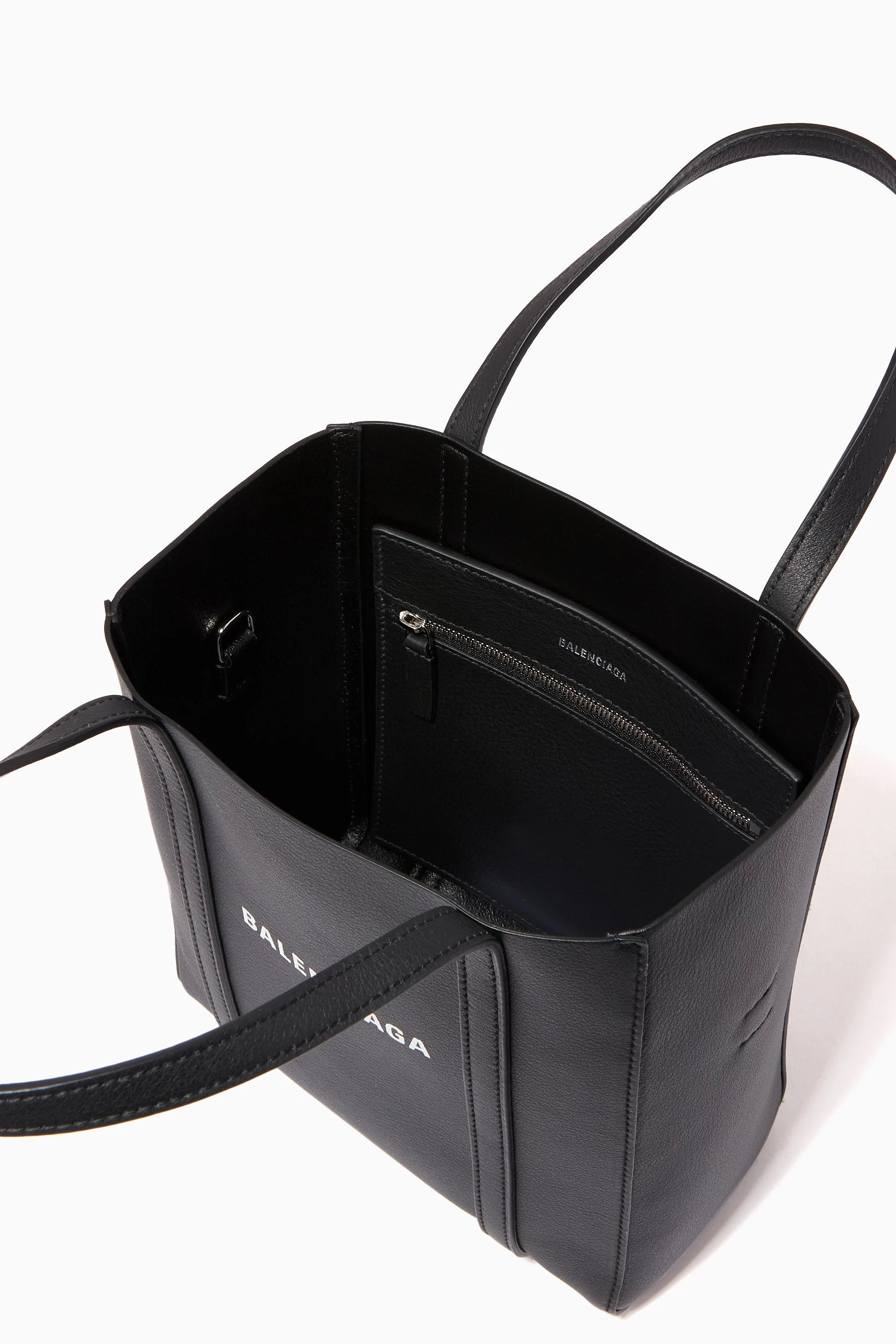 Buy Balenciaga Black Everyday XXS Tote Bag in Smooth Calfskin for