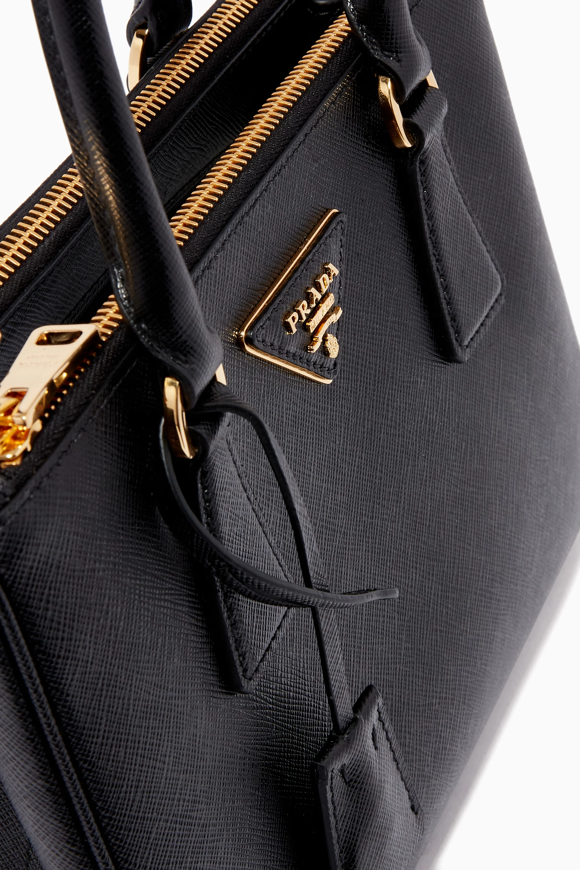 Buy Prada Black Mini Prada Galleria Bag in Saffiano Leather for Women Online Ounass Kuwait