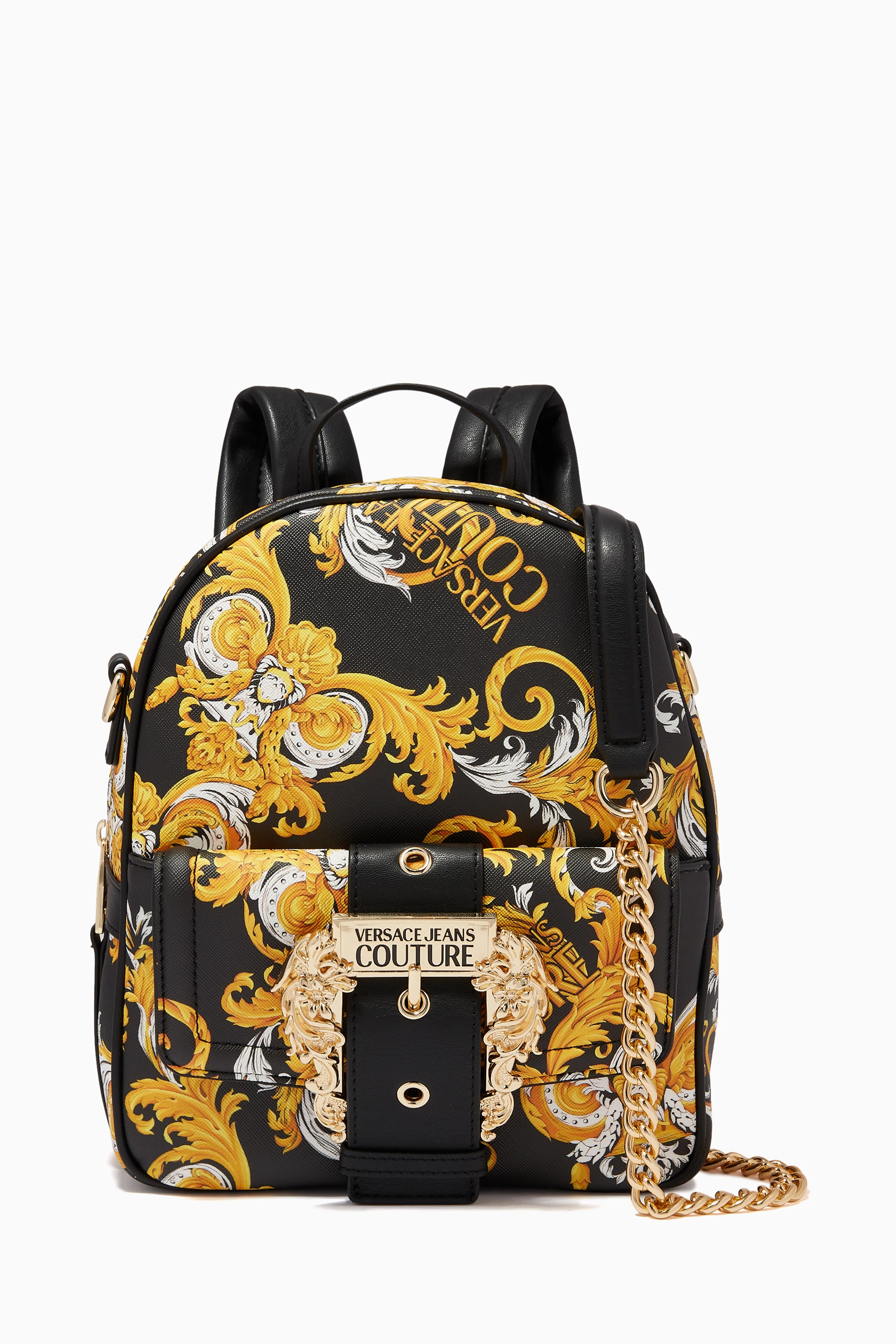 Buy Versace Jeans Couture Yellow Couture1 Backpack in Logo Baroque