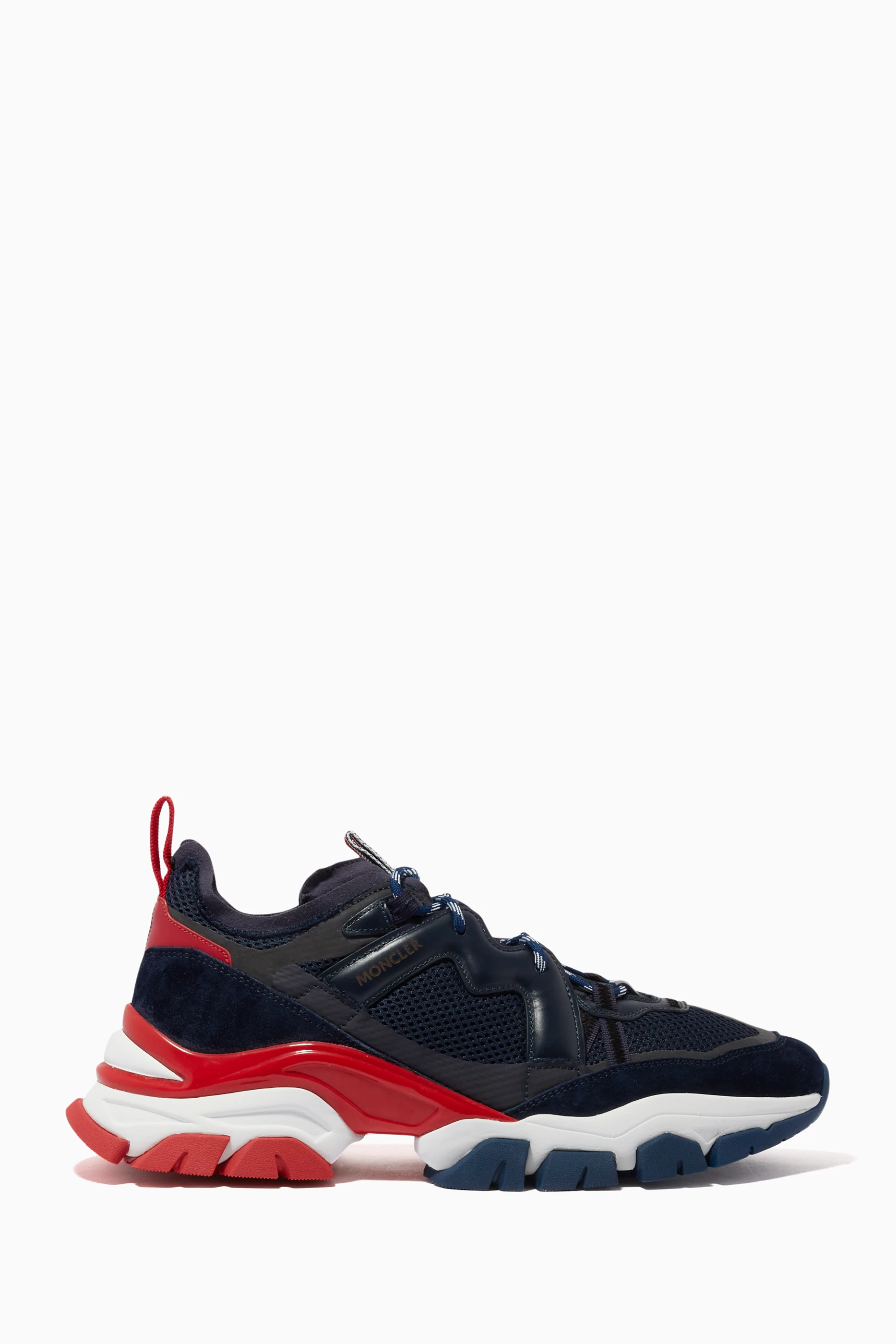 Buy Moncler Blue Leave No Trace Sneakers in Mesh Leather for Men Online Ounass Kuwait